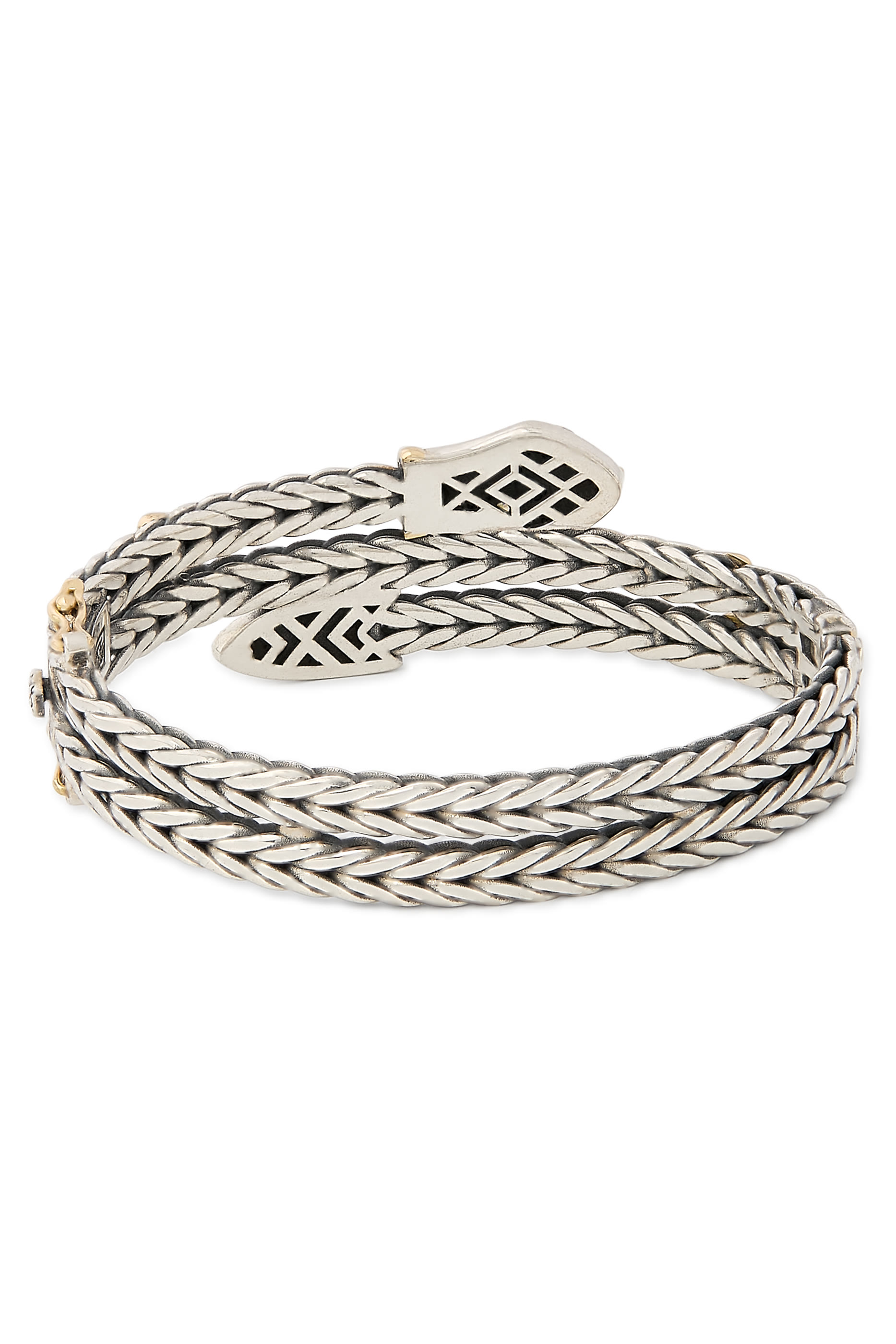 سوار بتصميم ثعبان روماني مرصع بأحجار لازورد، ذهب أصفر عيار 18 قيراط مع فضة إسترلينية