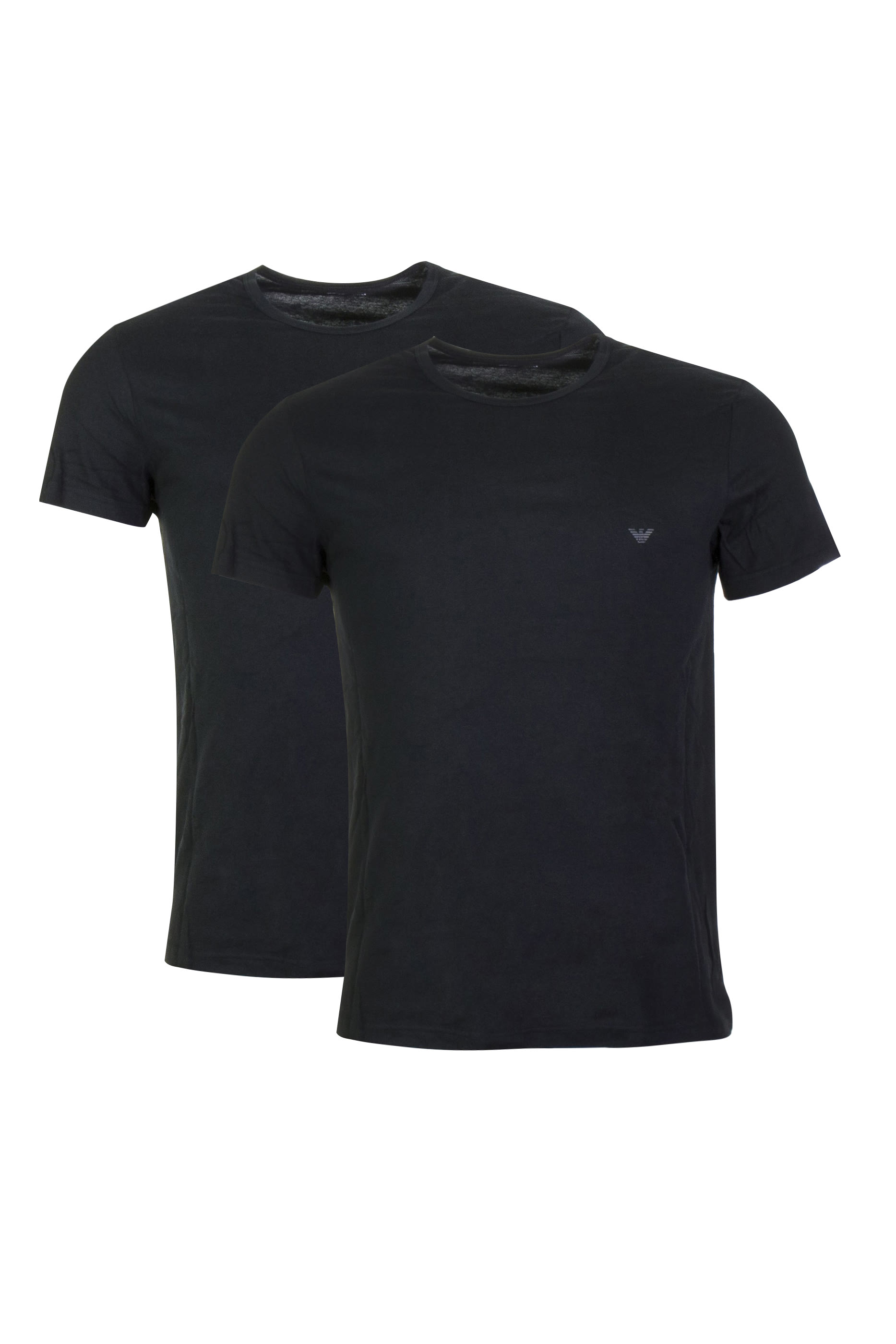 طقم تي شيرت قطن بفتحة رقبة مستديرة، قطعتان