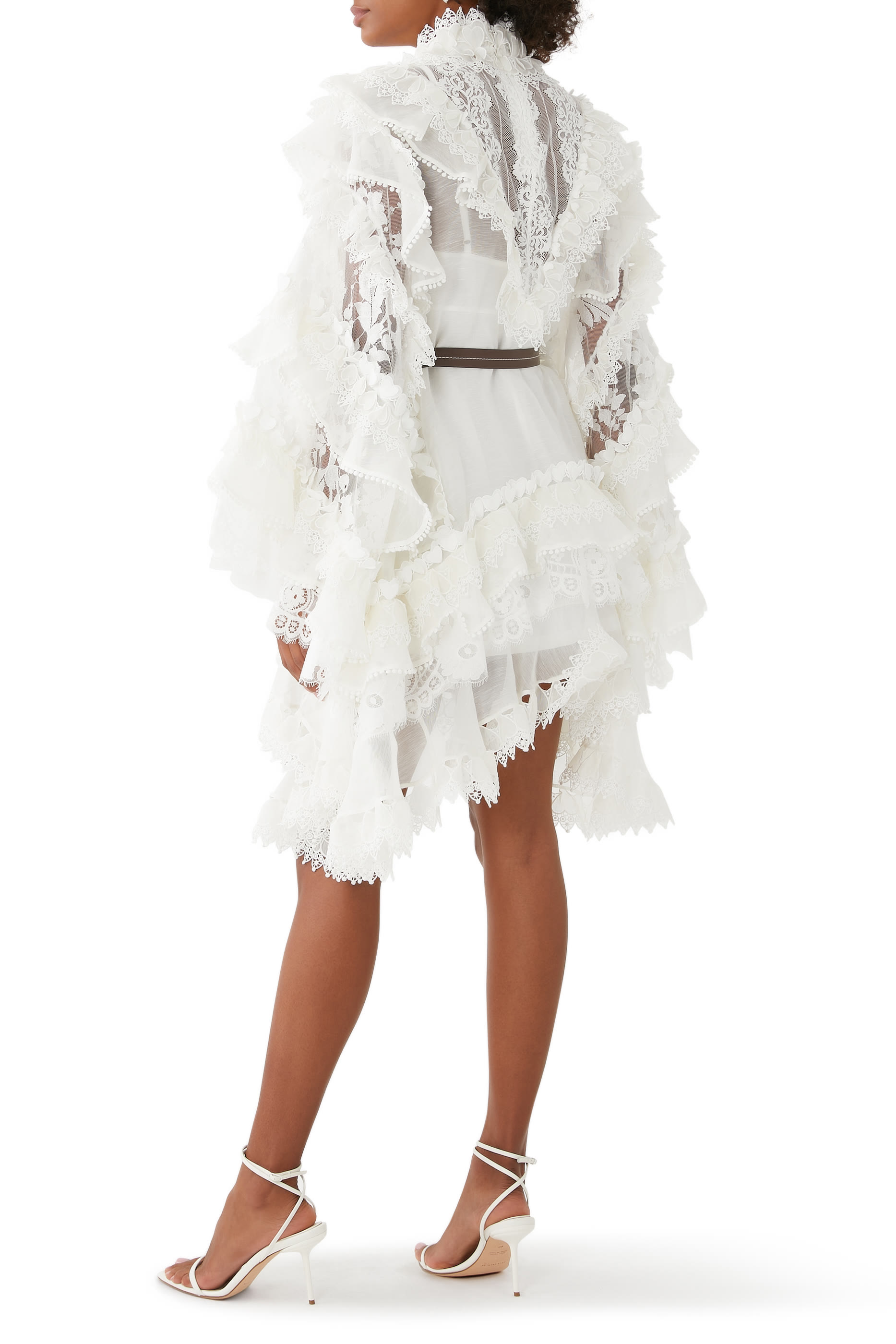 فستان كراش قصير بحواف مزينة بقلوب