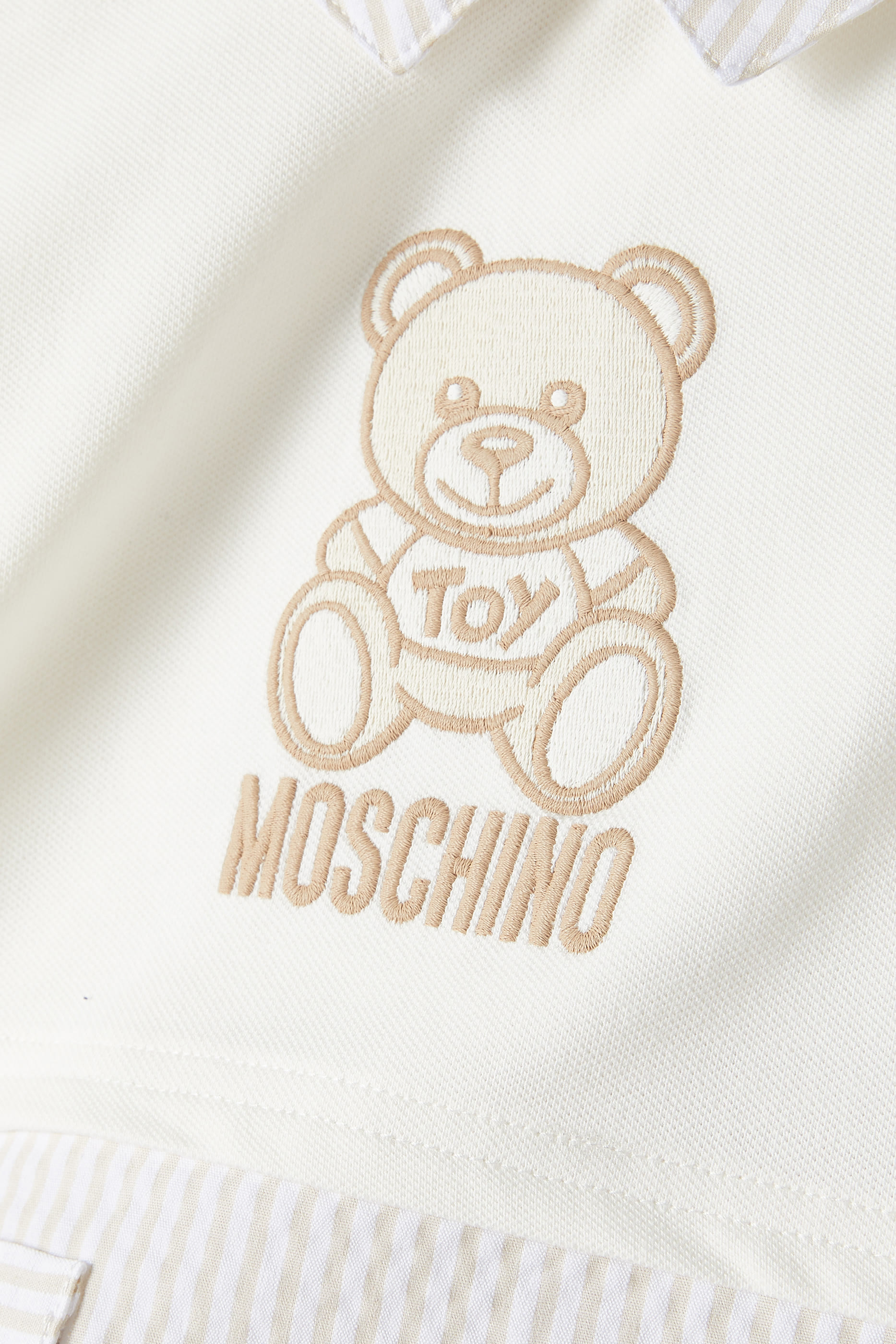 أفرول بياقة بولو وشعار الدب تيدي للأطفال