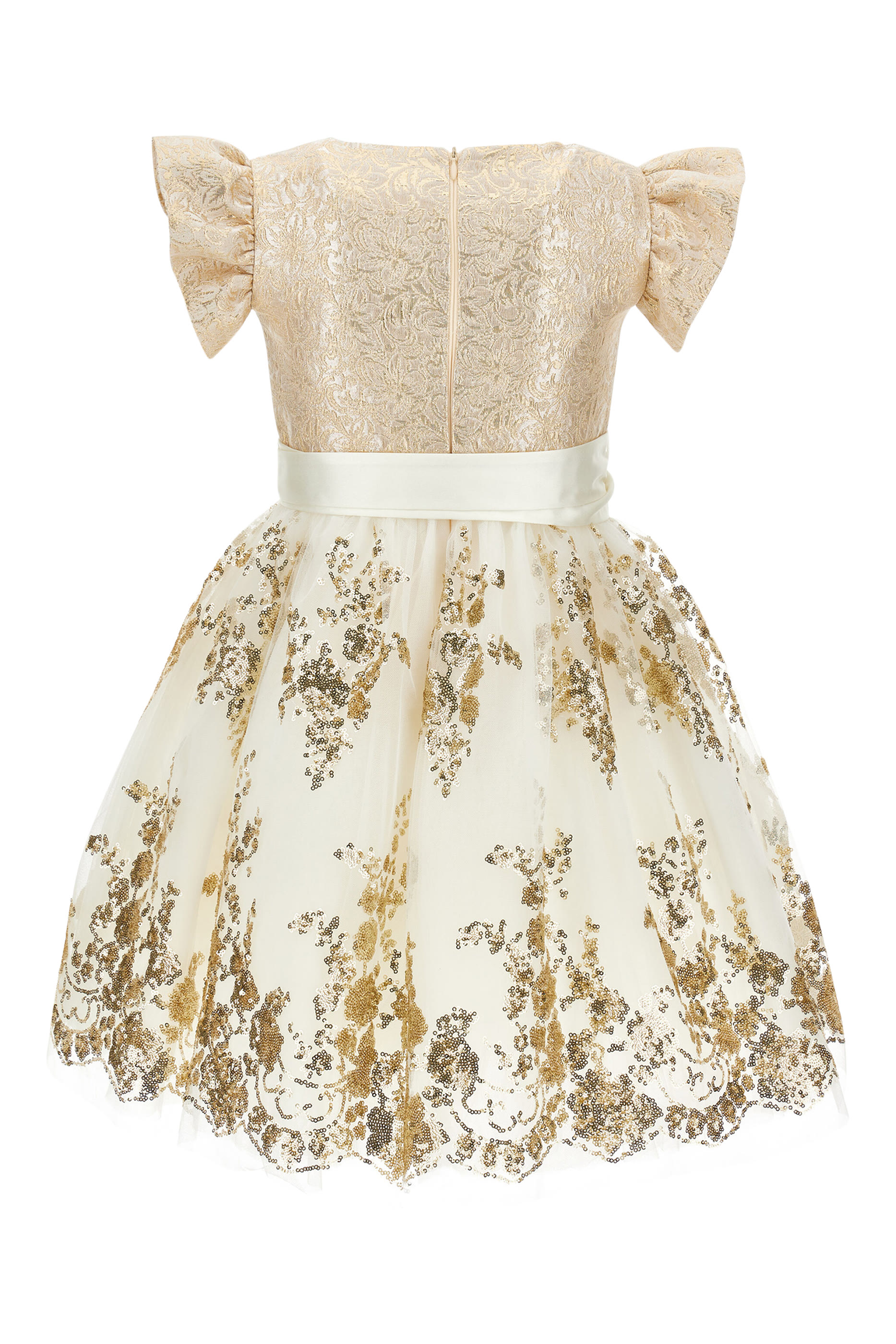 فستان لايت مطرز بالترتر