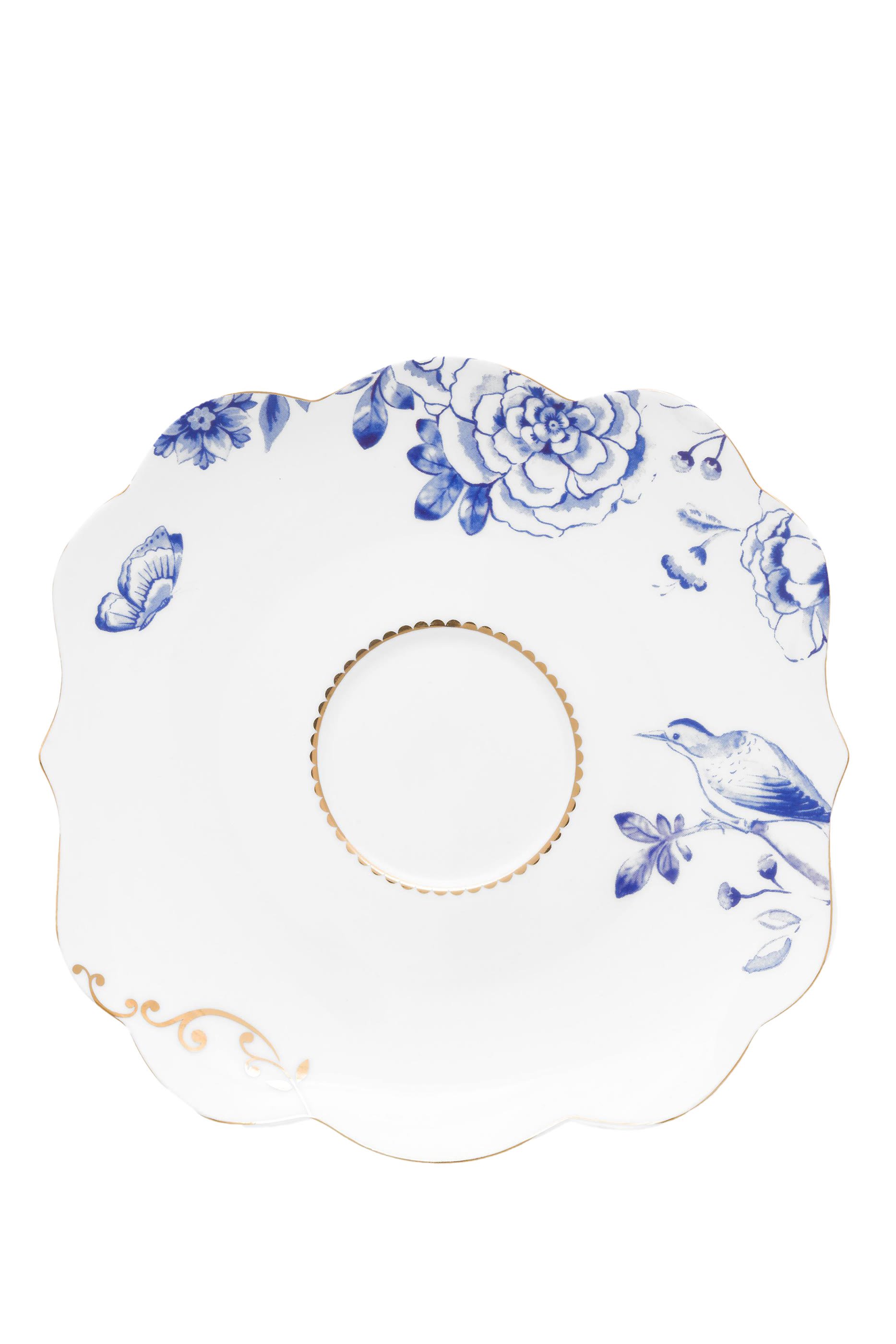 فنجان وطبق رويال باللون الأبيض