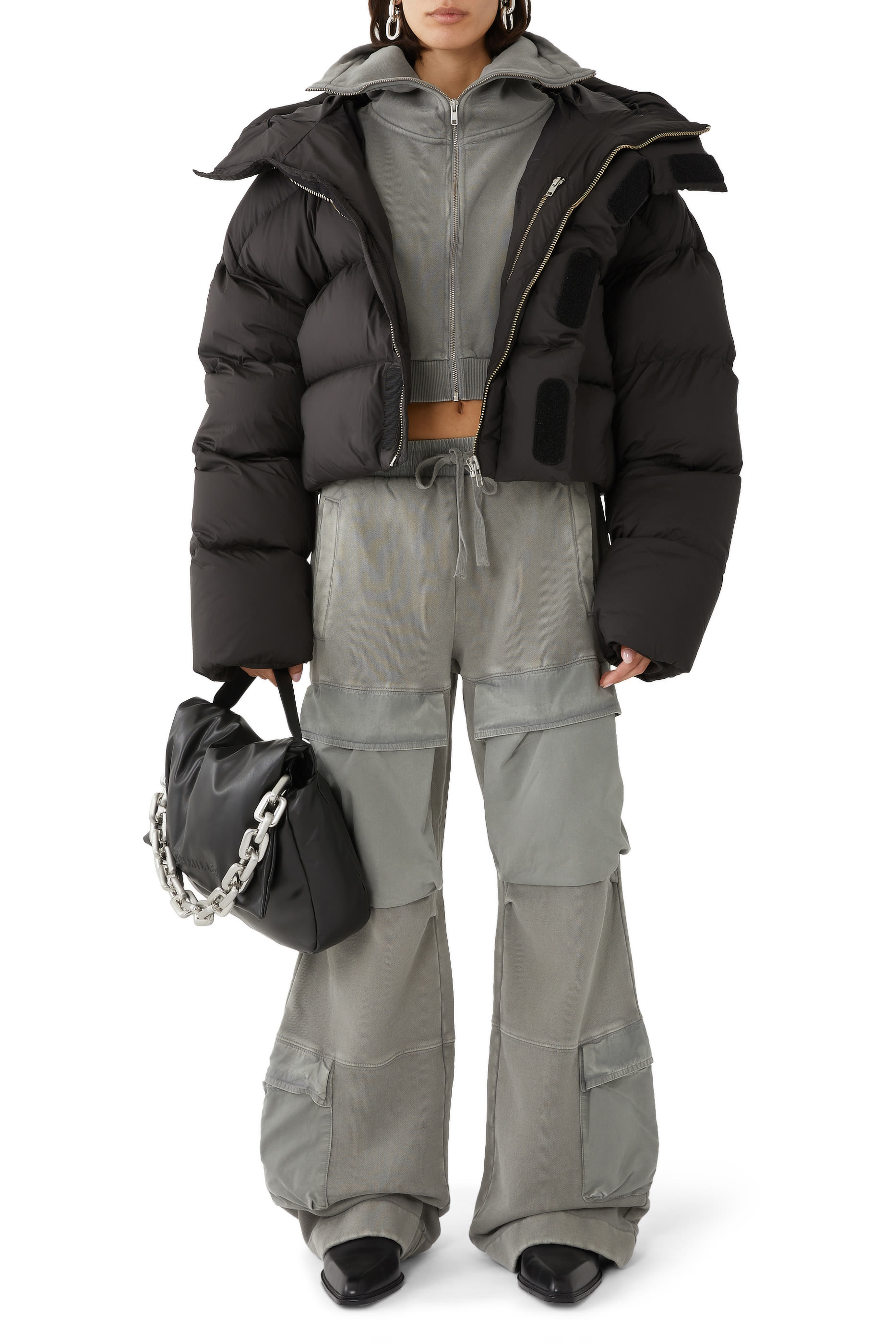 جاكيت بافر ام ام ال بغطاء رأس