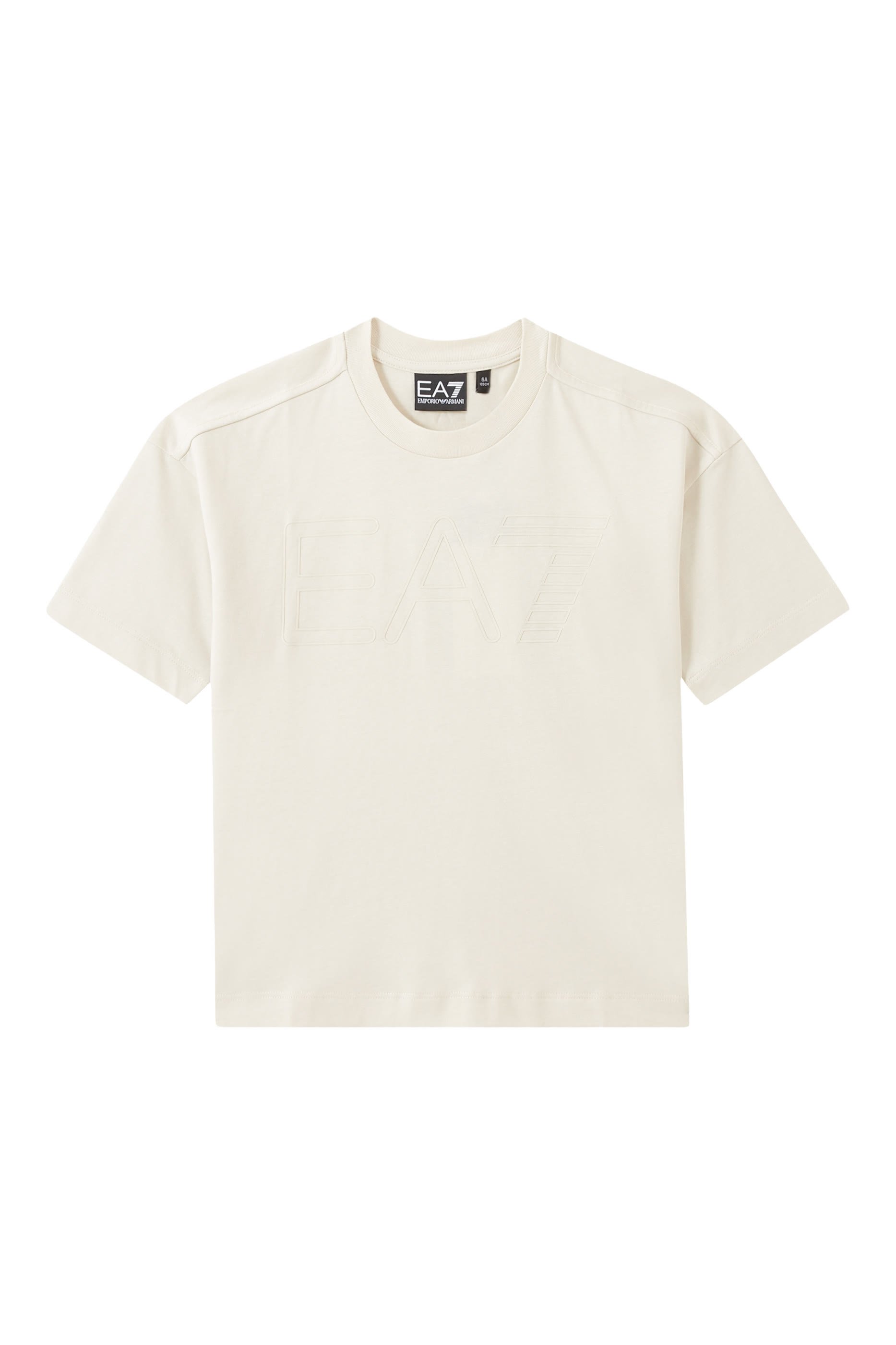 تيشيرت بشعار الماركة بحجم كبير للأطفال