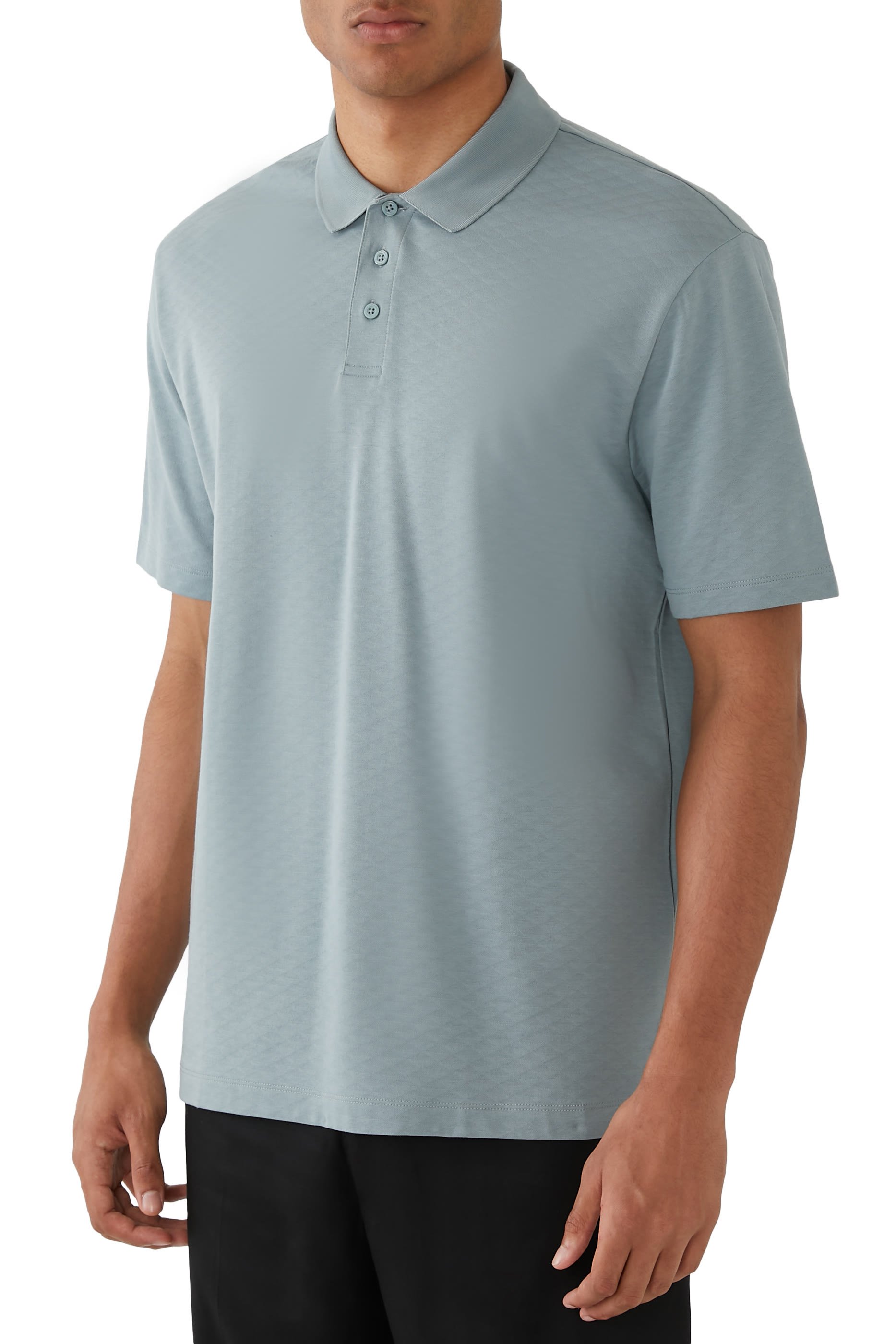 قميص بولو مطرز بالكامل