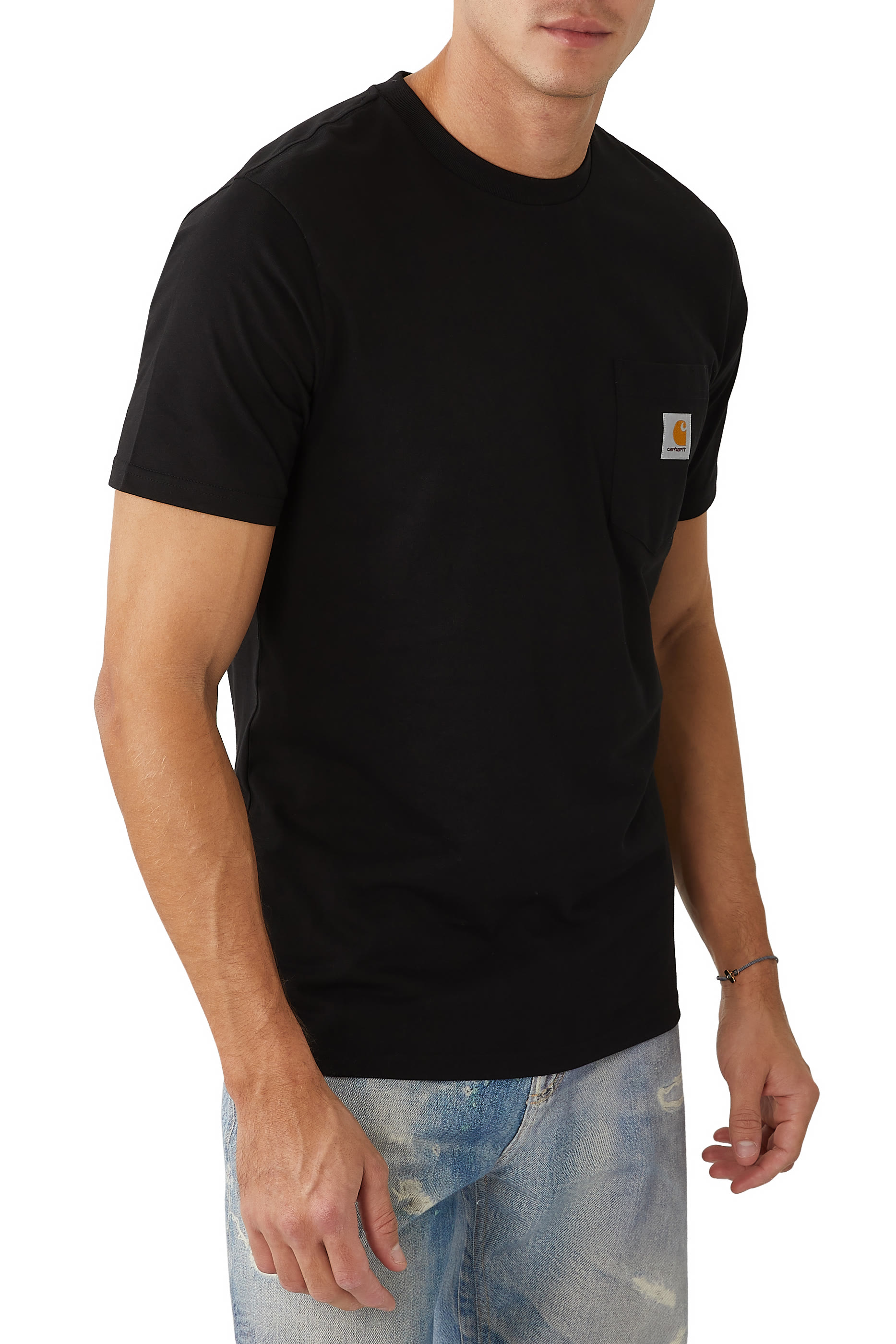 تيشيرت بجيب وأكمام قصيرة