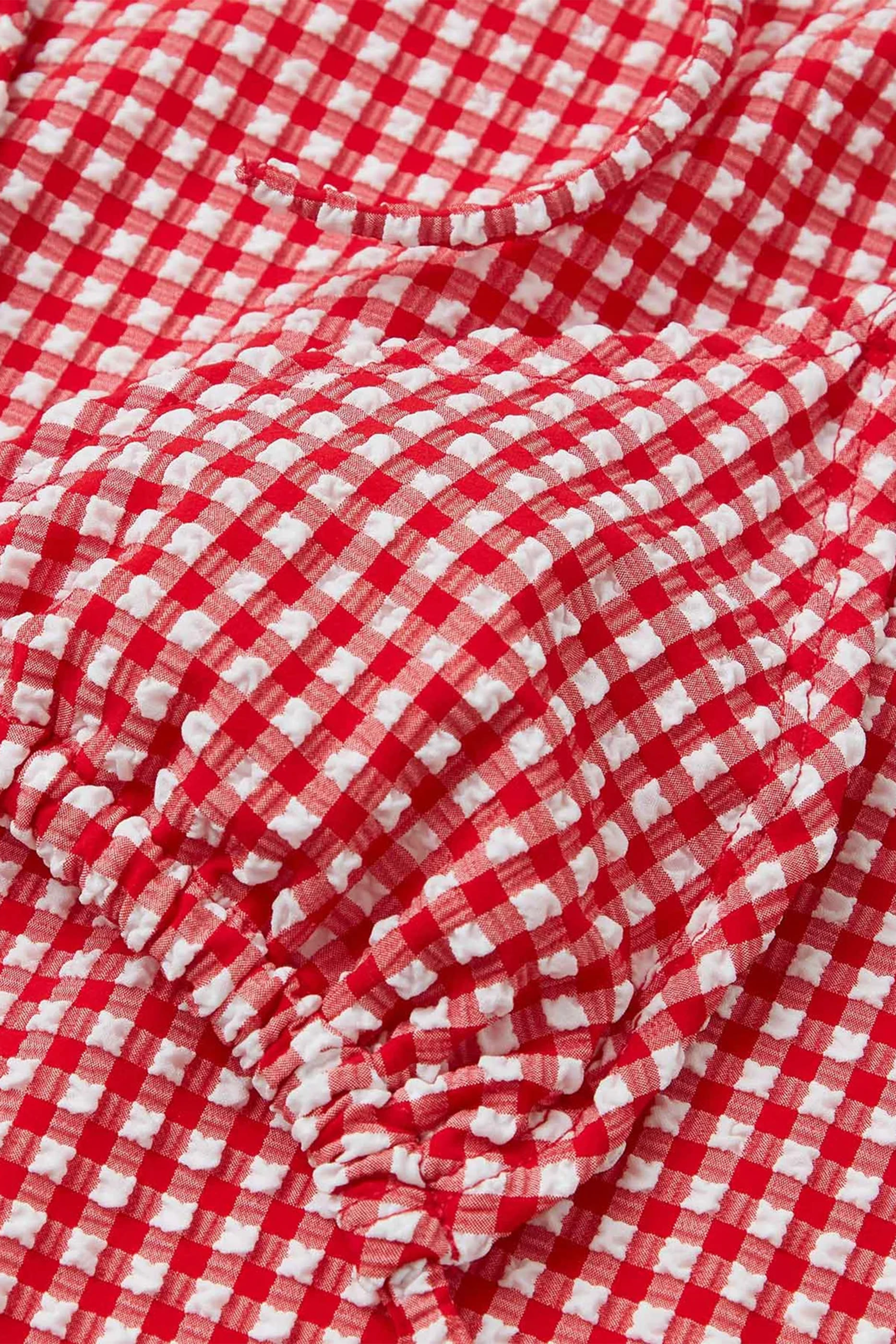 طقم بيكيني سابرينا بنقشة مربعات قماش سيرساكر