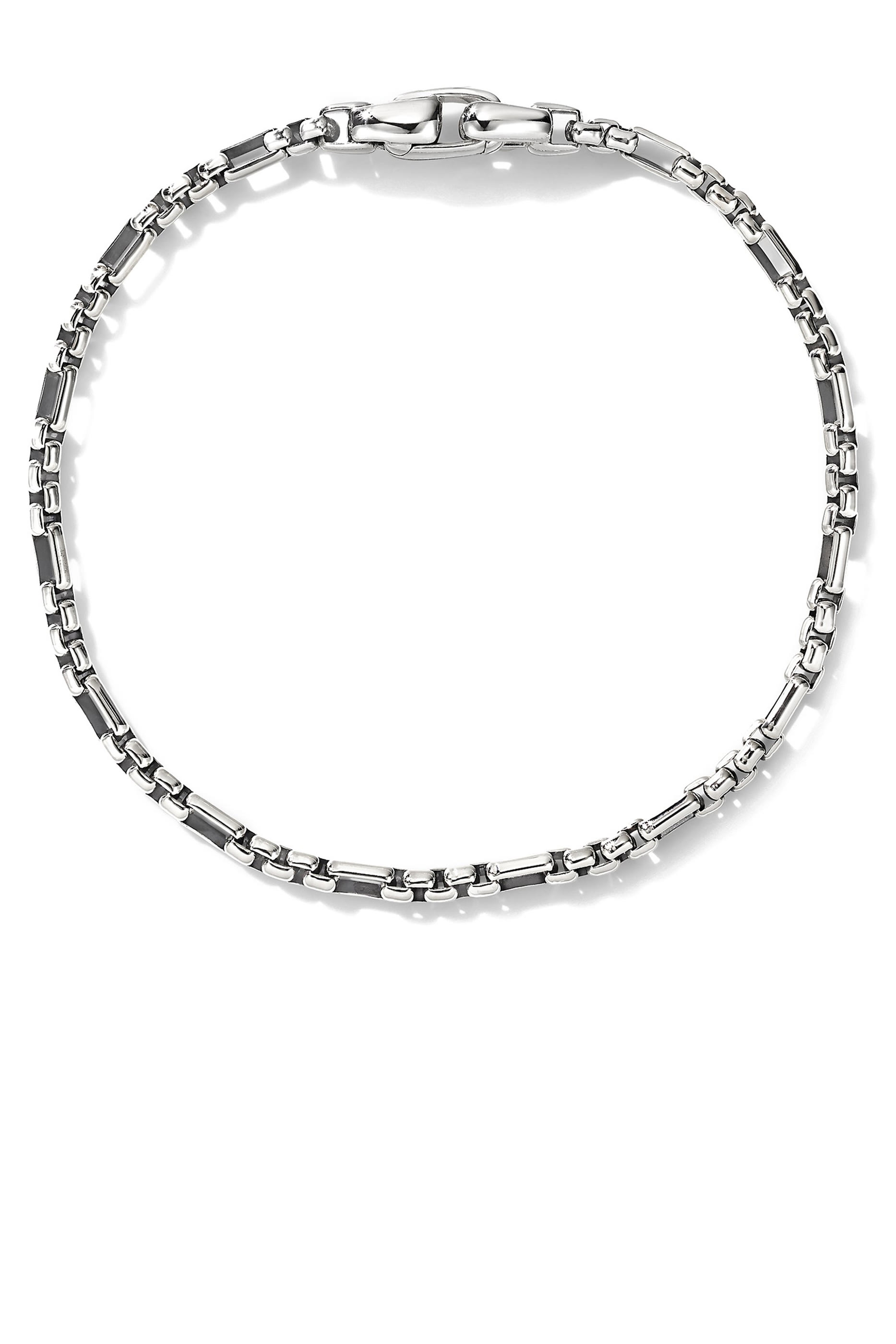 سوار مفتوح بسلسة بحلقات مكعبة