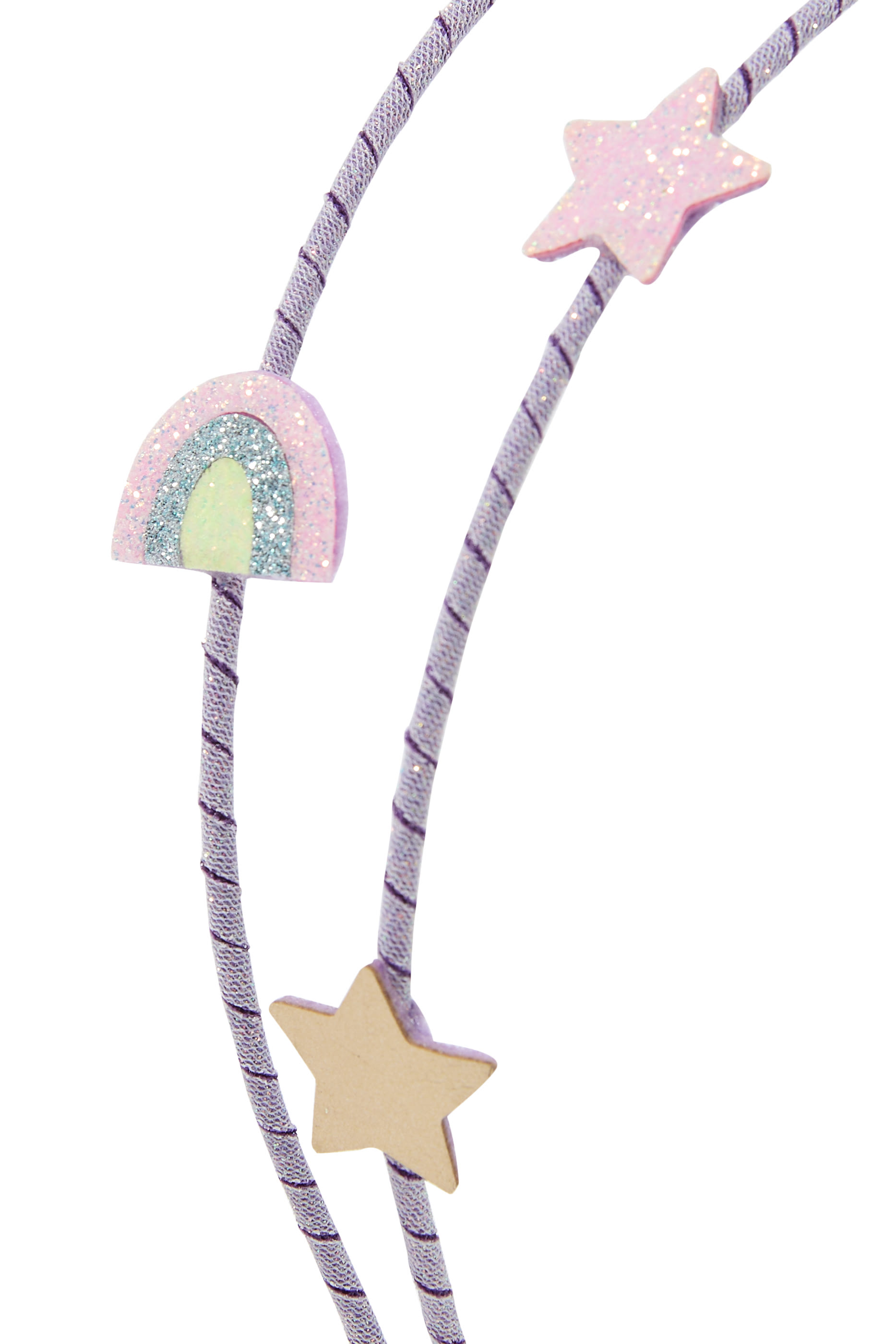 طوق أليس للرأس بنقشة قوس قزح ونجوم للأطفال