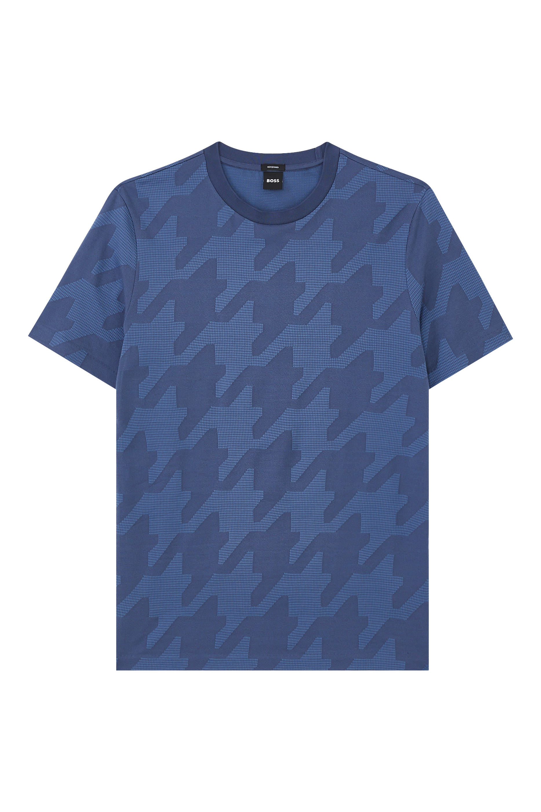 تيشيرت سي-ثومبسون قطن ممرسر بنقشة هاوندزتوث جاكار