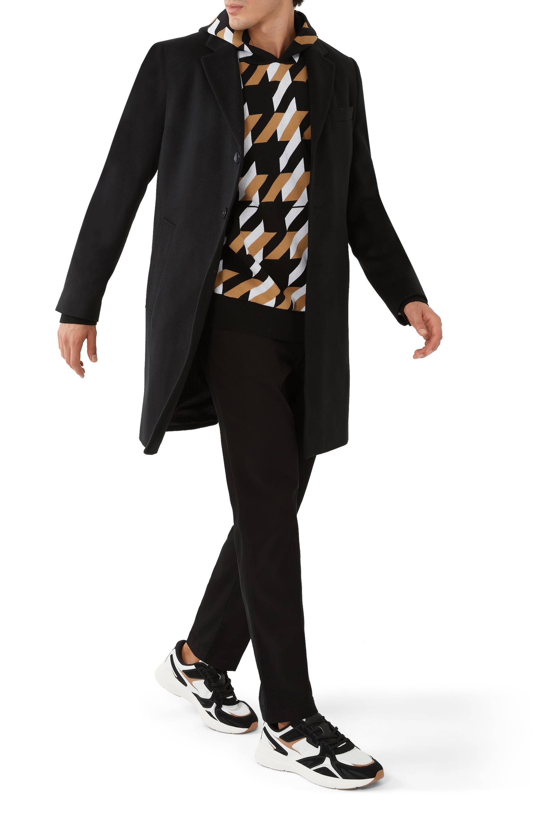 Slim-Fit Wool and Cashmere Coat