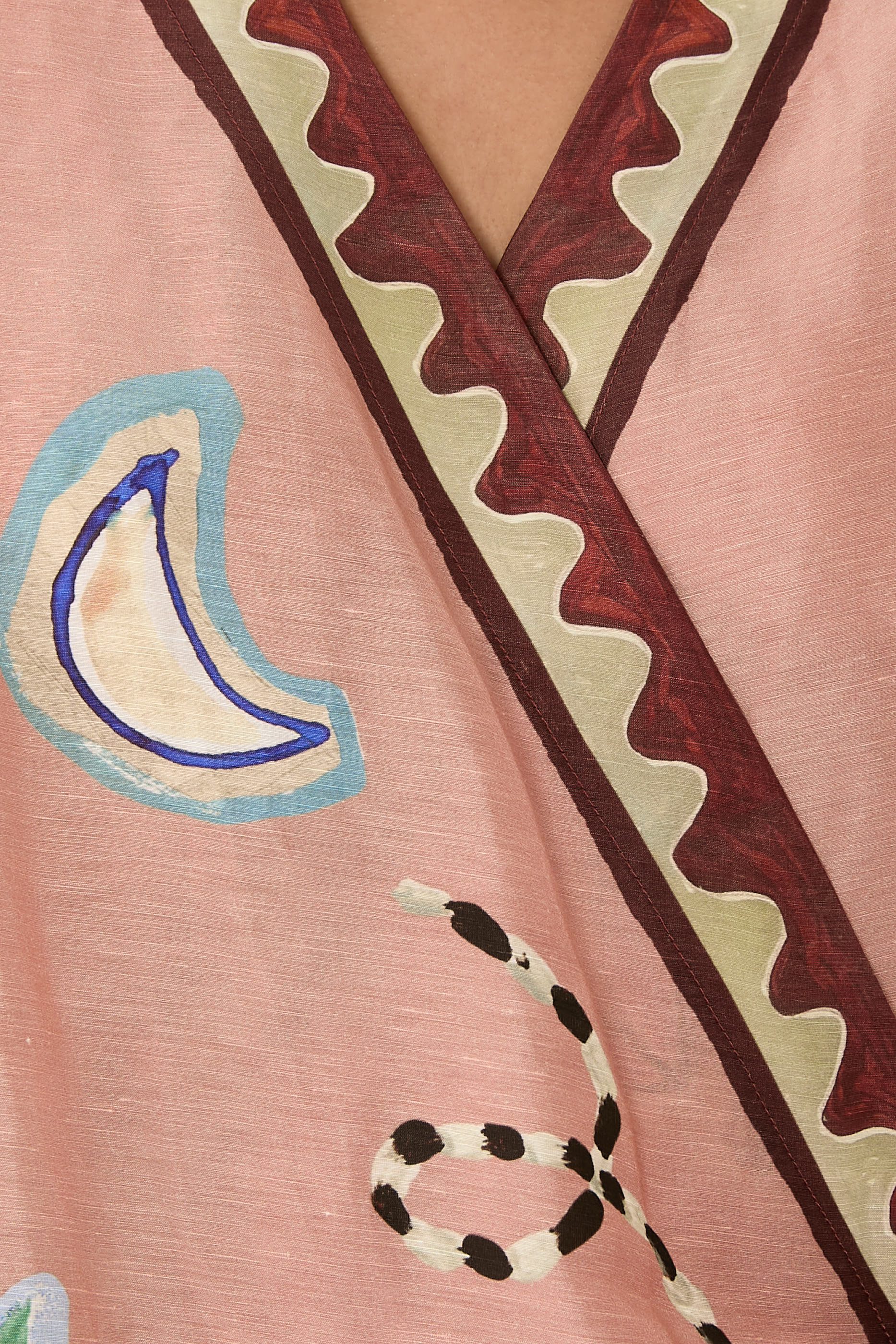 فستان لورينس بتصميم ملفوف متوسط الطول