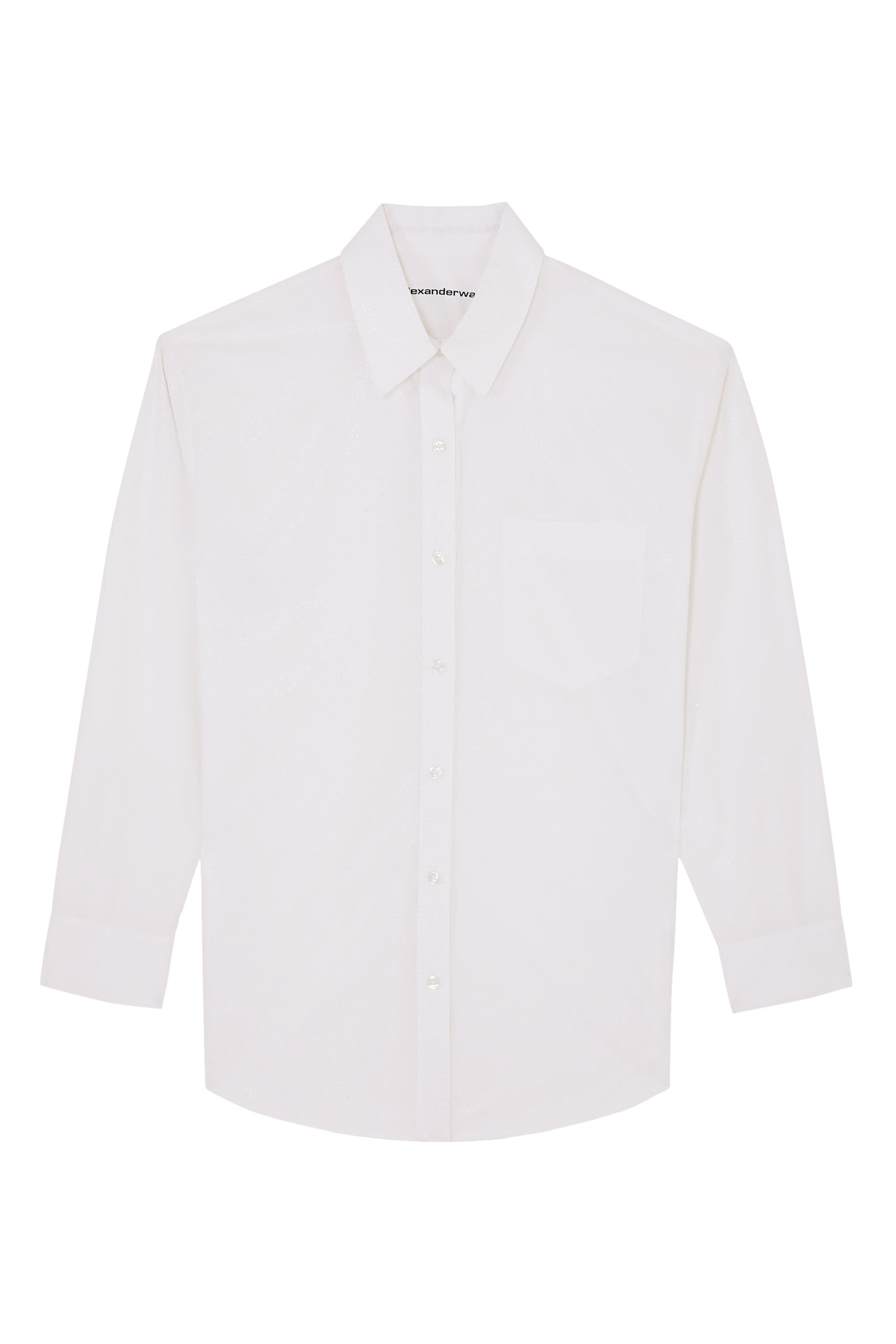 Button Up Shirt with Allover Hotfix