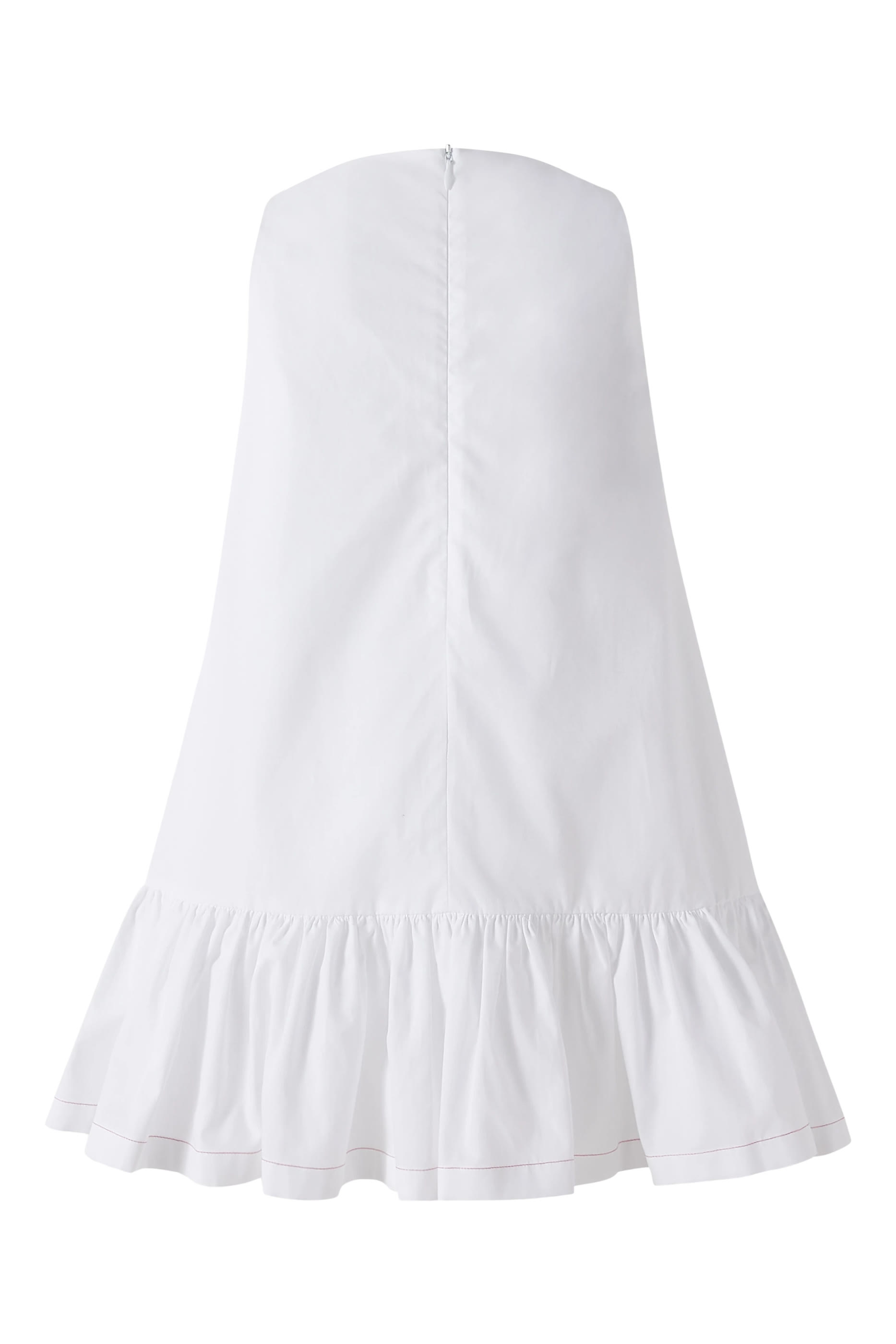 فستان بنقشة خطوط متعرجة قطن للأطفال