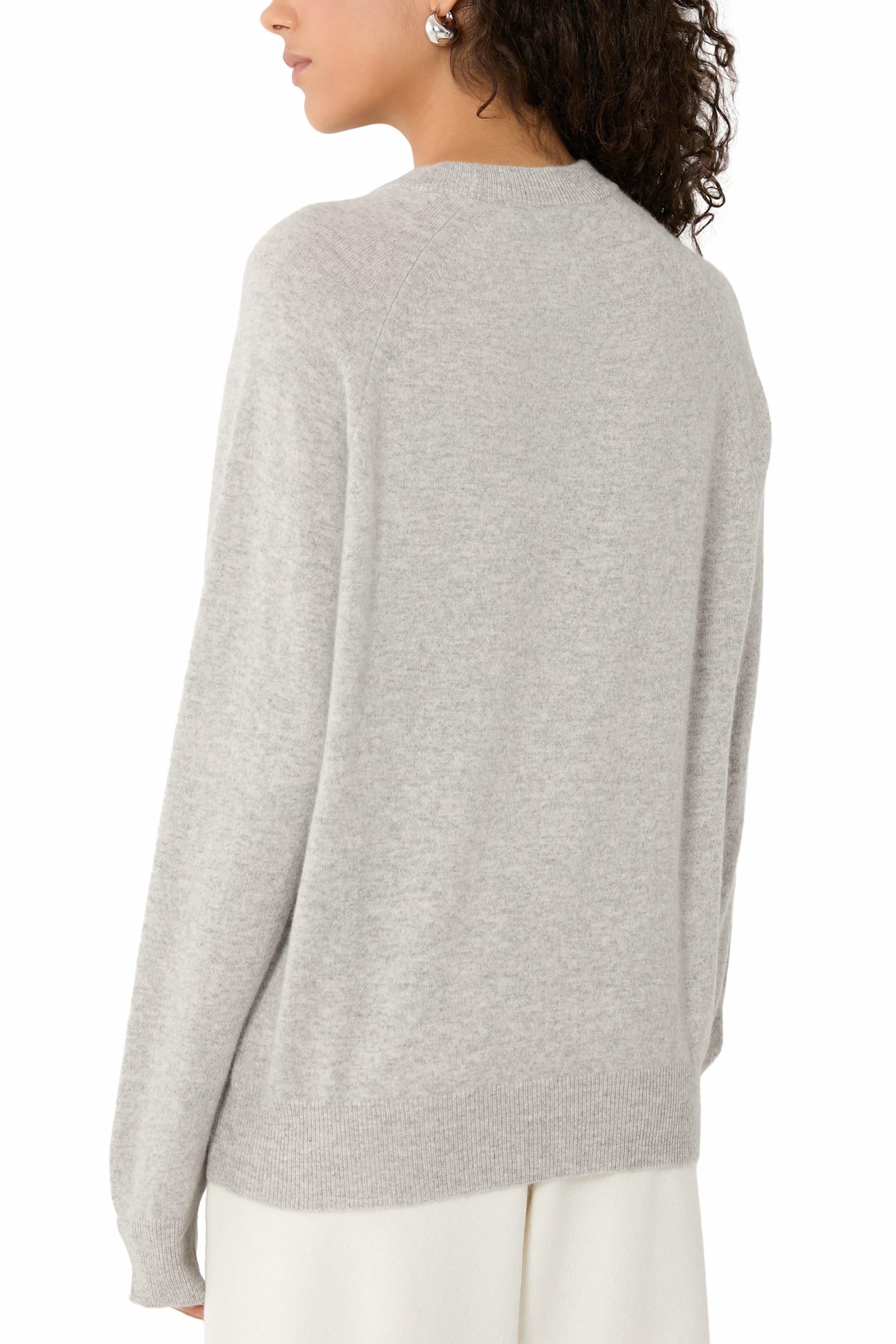 كنزة مورتيز منسوج بياقة ضيقة