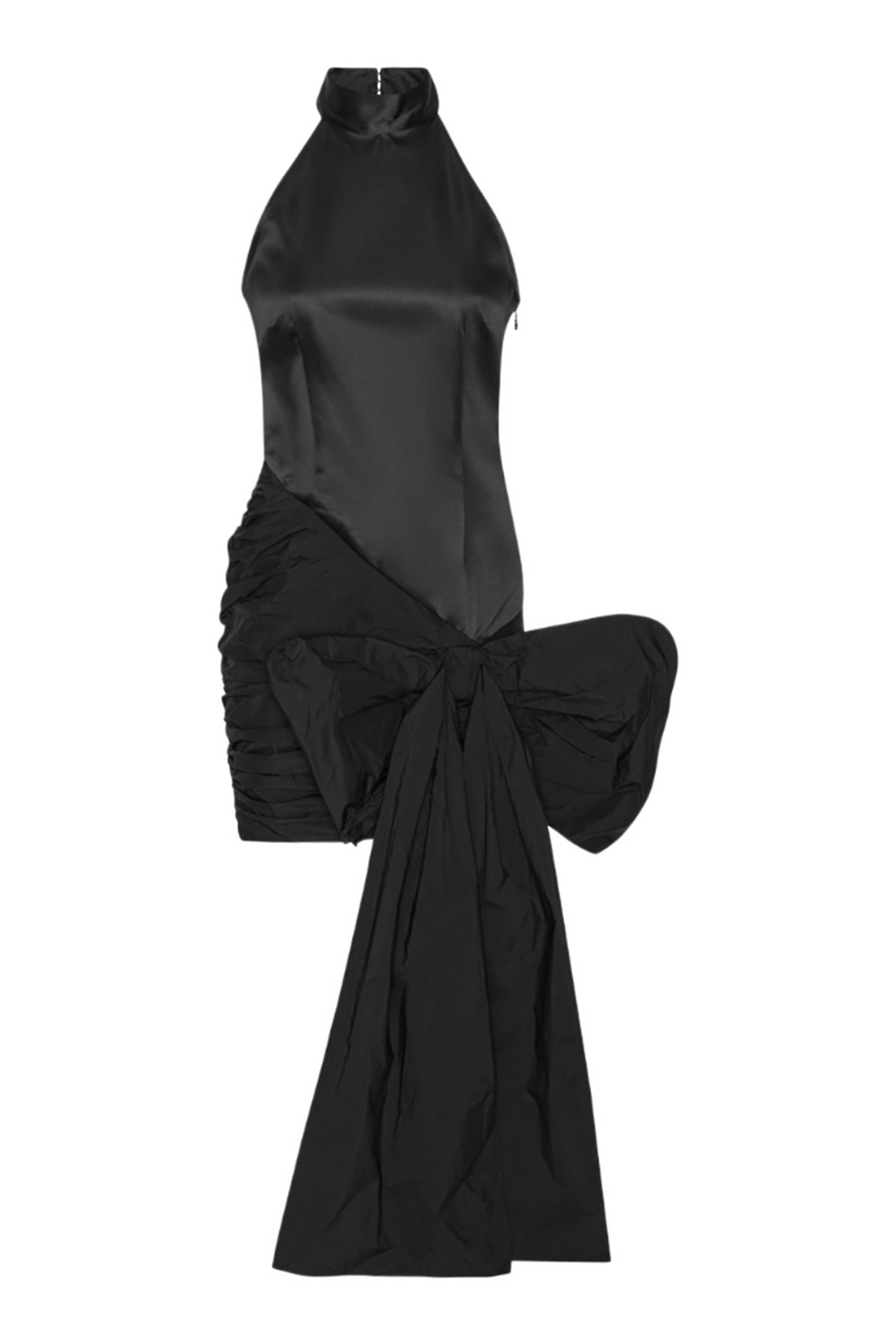 فستان مزين بفيونكة ساتان