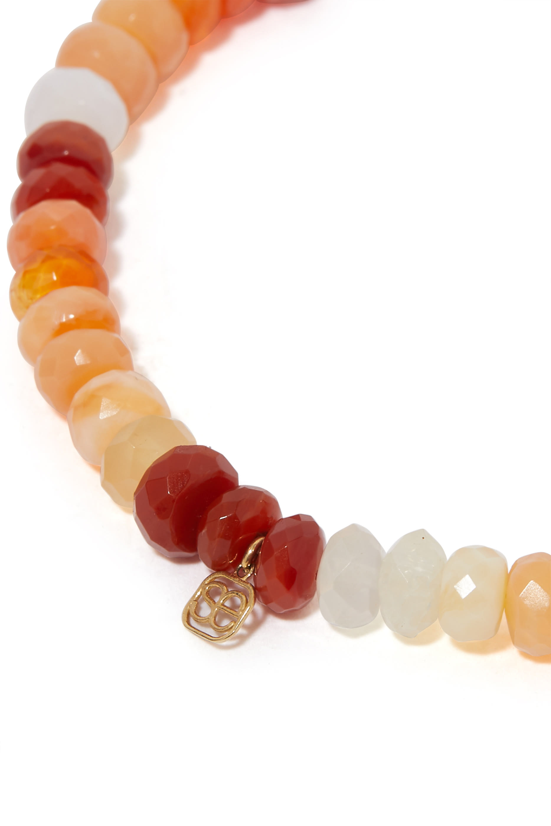 سوار بحلية عين حسود مرصعة بالماس وحجر أوبال ناري ذهب أصفر عيار 14