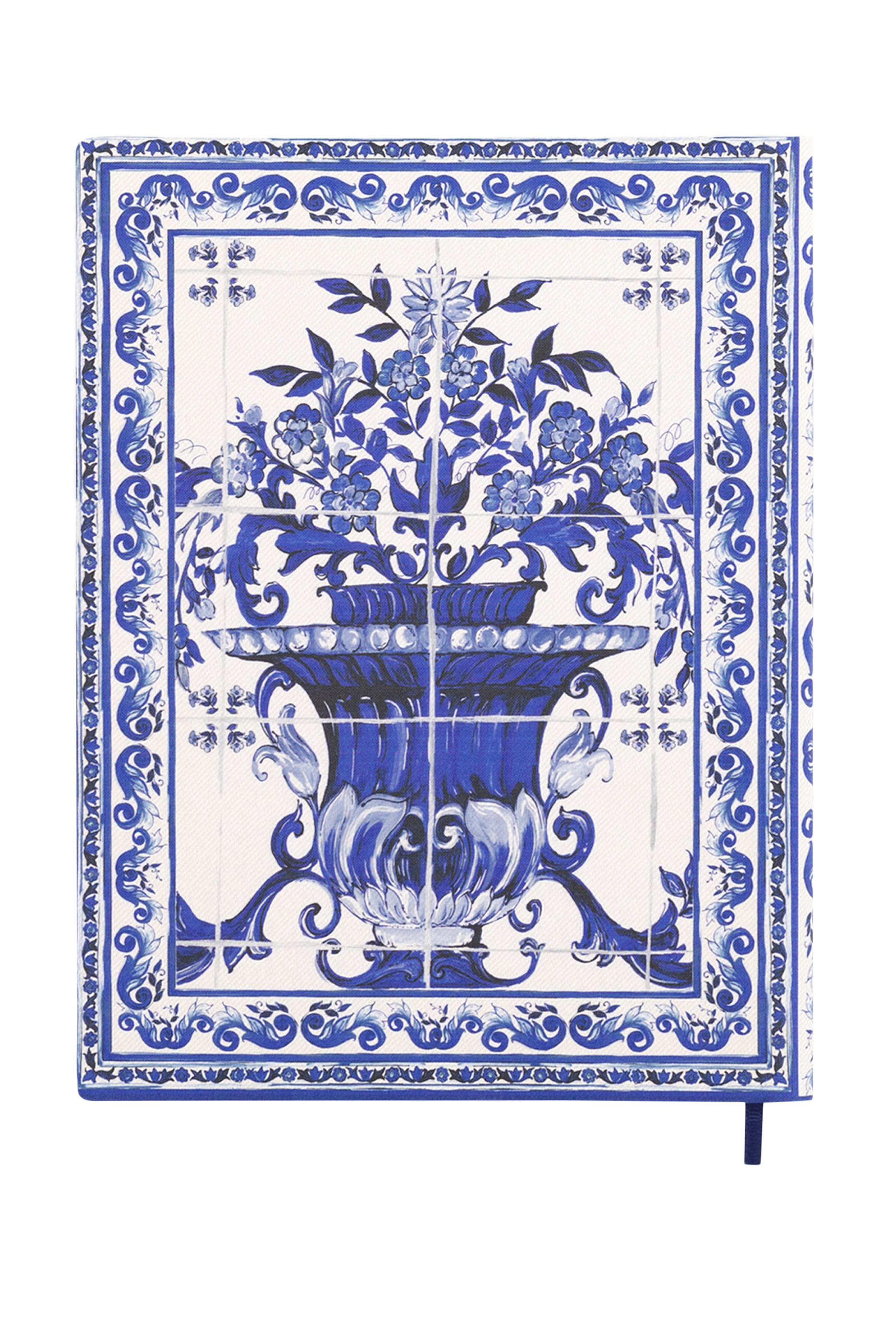 دفتر ملاحظات بلو ميديتيرانيو كبير مسطر بغلاف قماشي