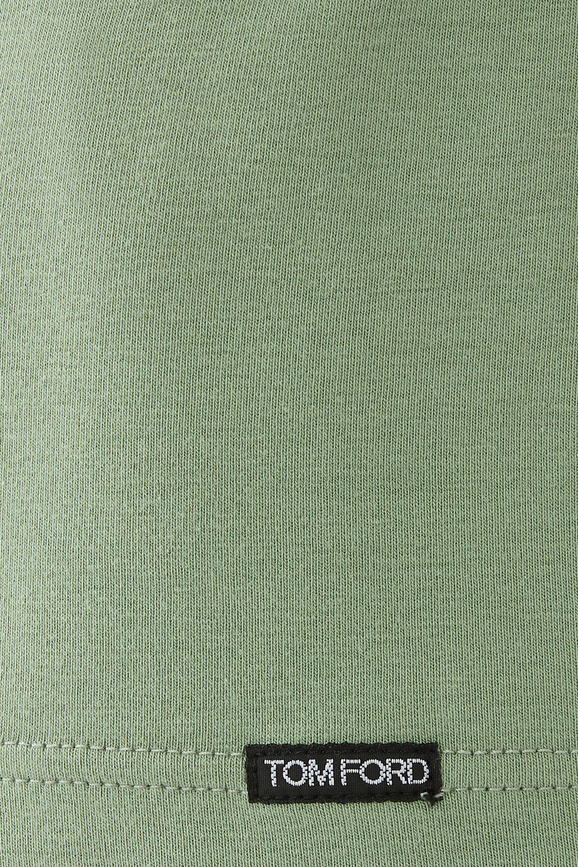 تيشيرت بياقة ضيقة قطن