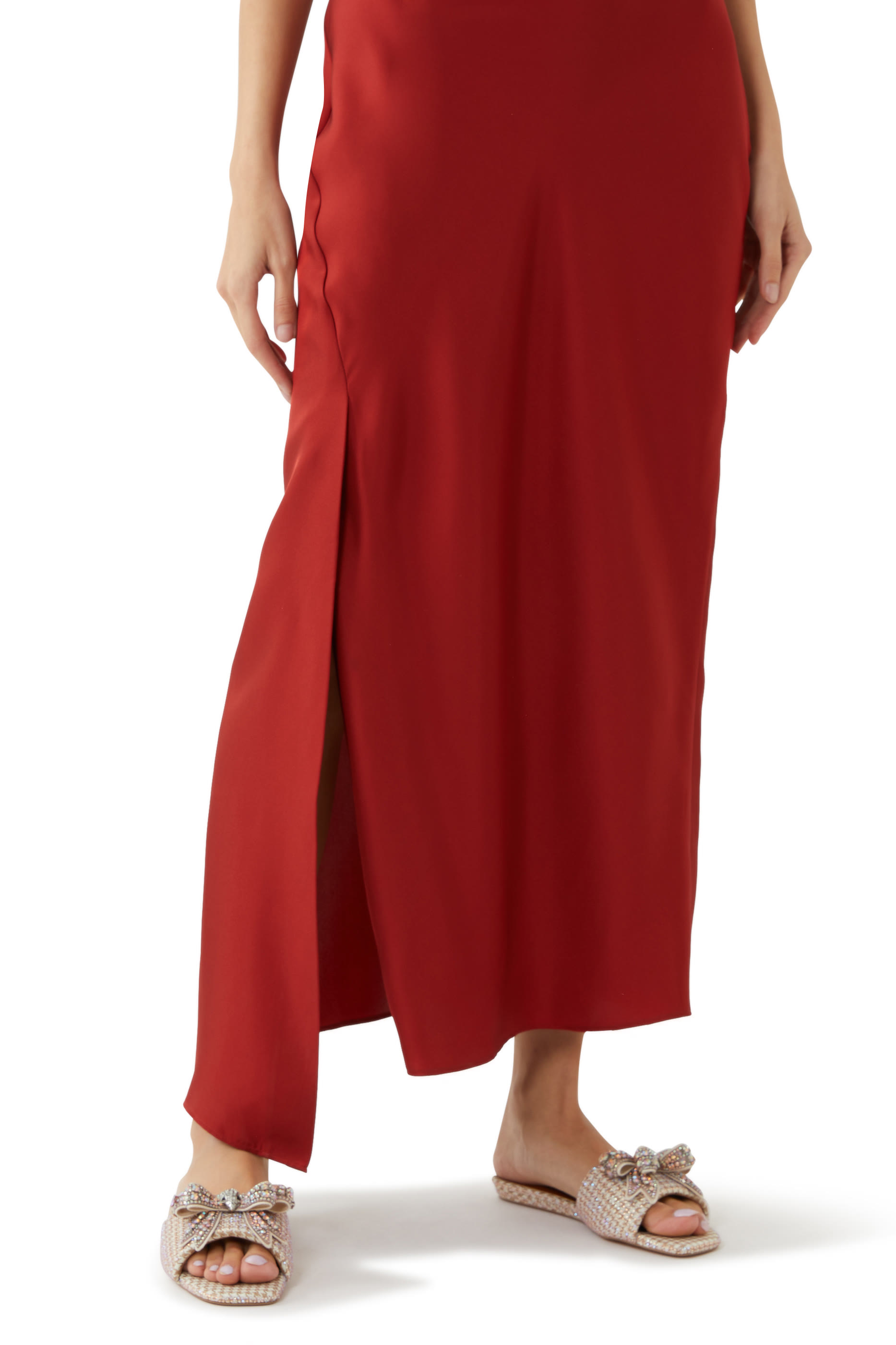 صندل كنسينغتون بنعل مسطح وربطة فيونكة