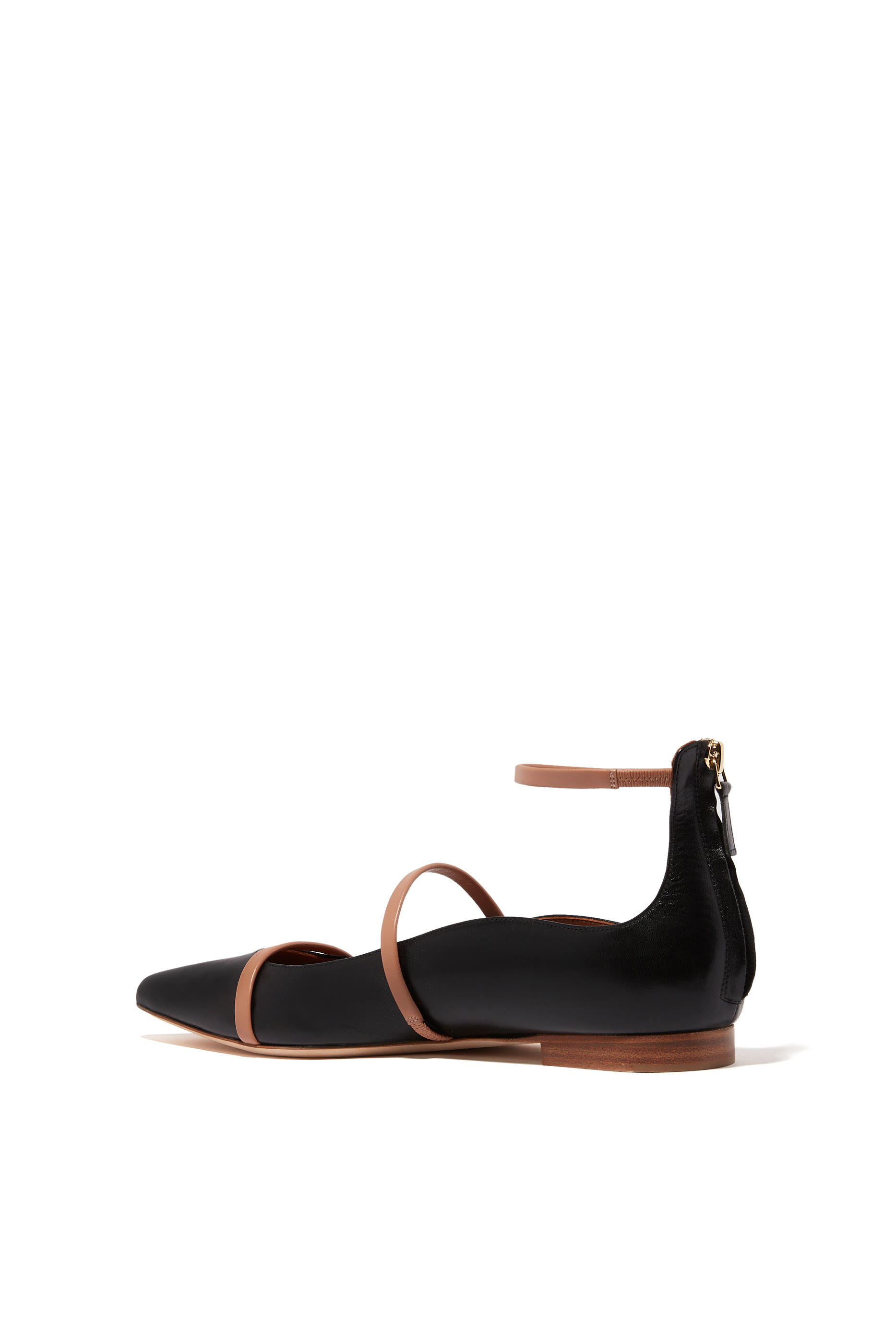 حذاء روبين جلد نابا بكعب مسطح