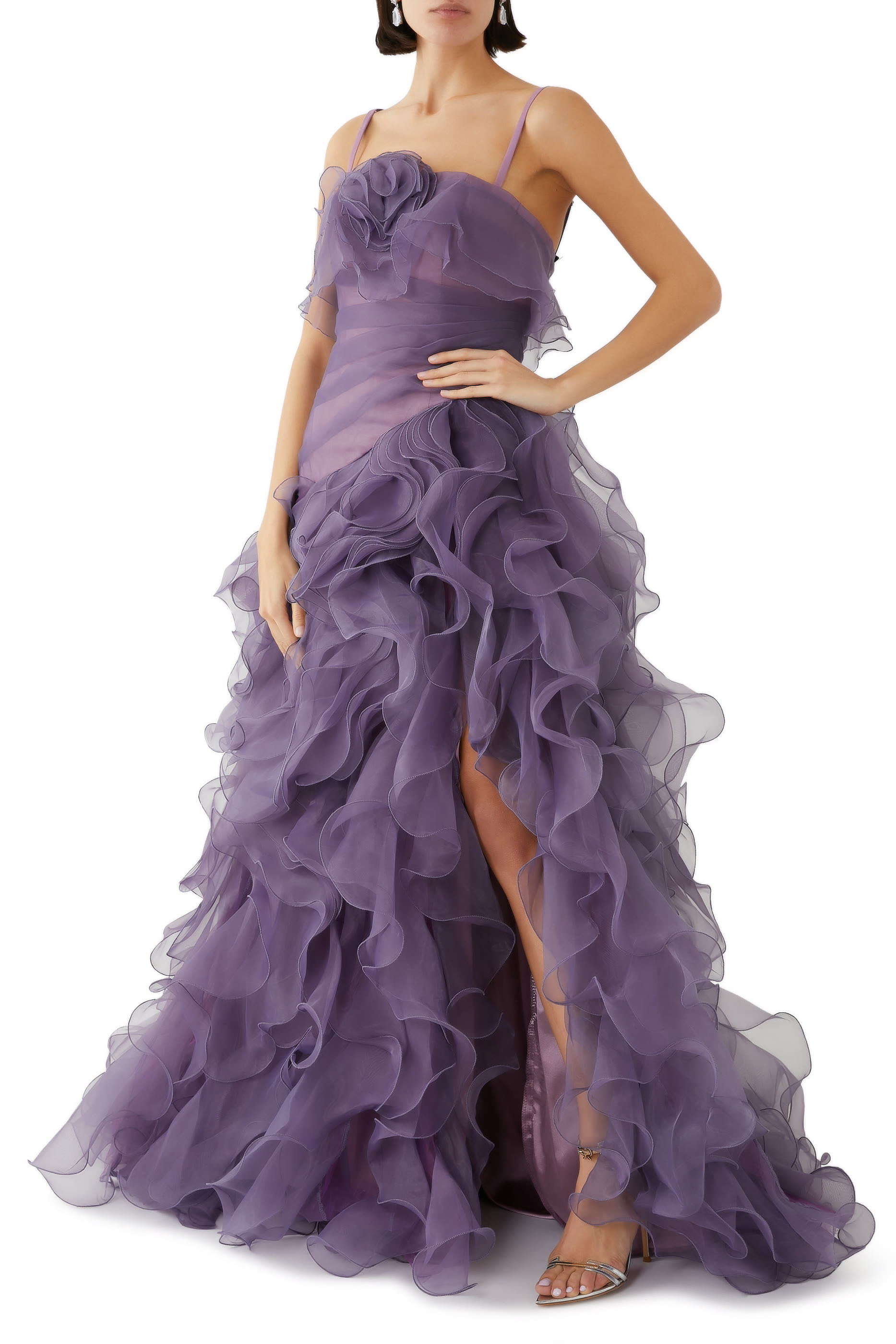 فستان سهرة بلا حمالات