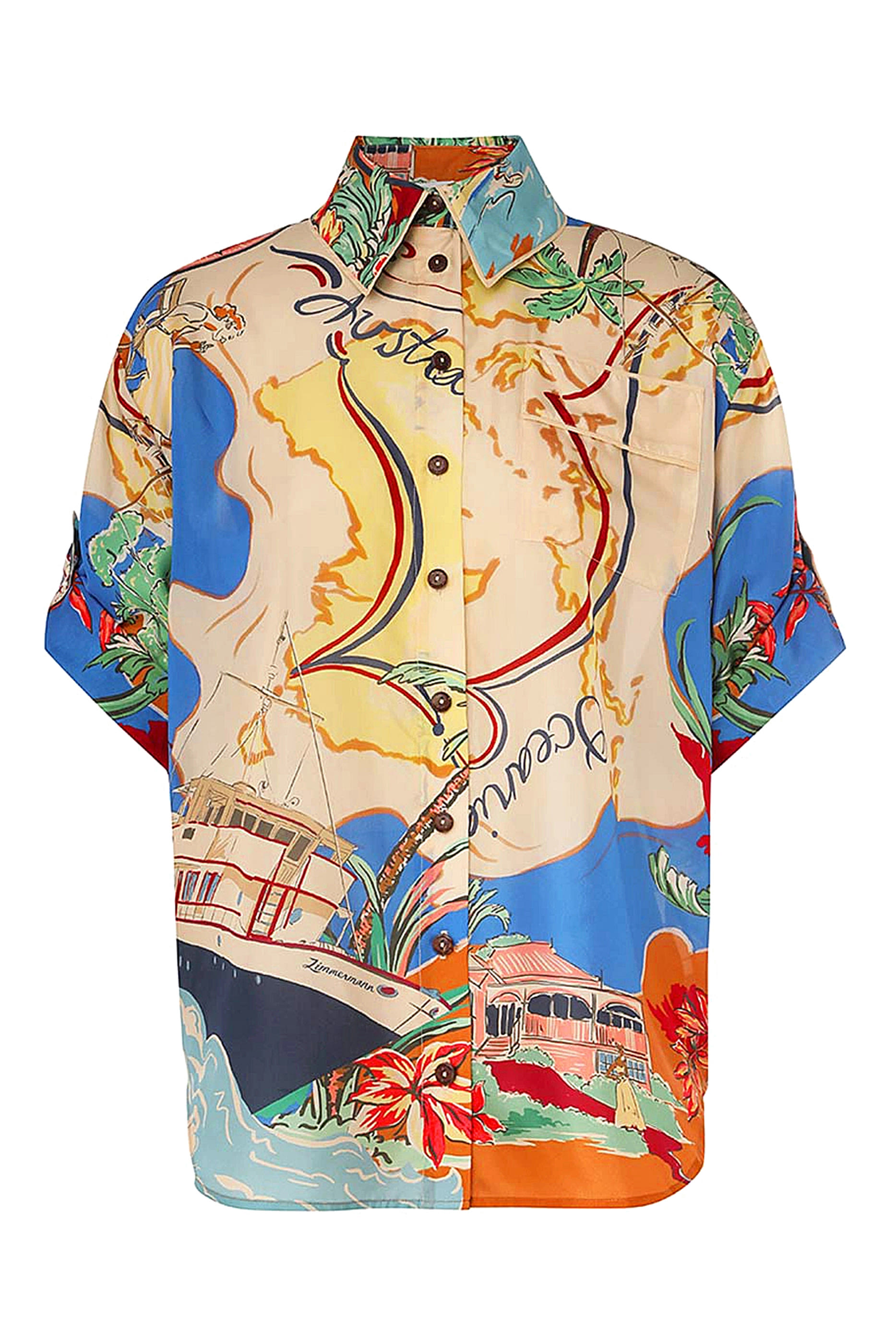 قميص الايت بأكمام قصيرة