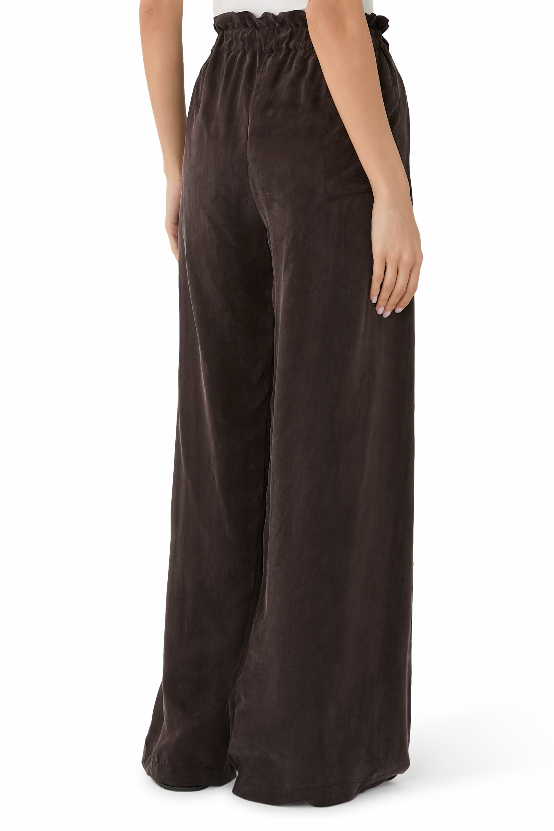 بنطال بتصميم ملفوف بقصّة مستقيمة