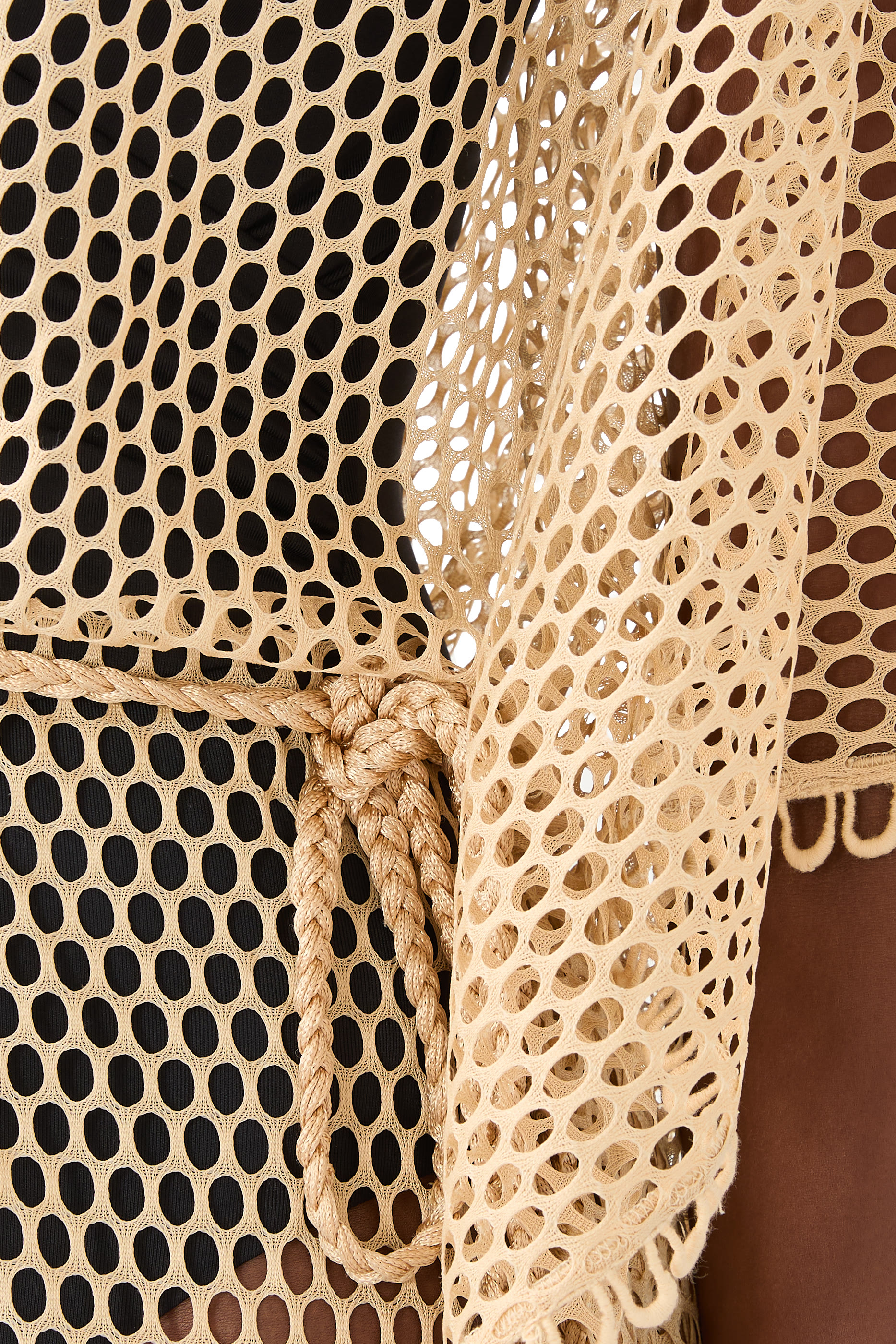 قفطان قماش شبكي