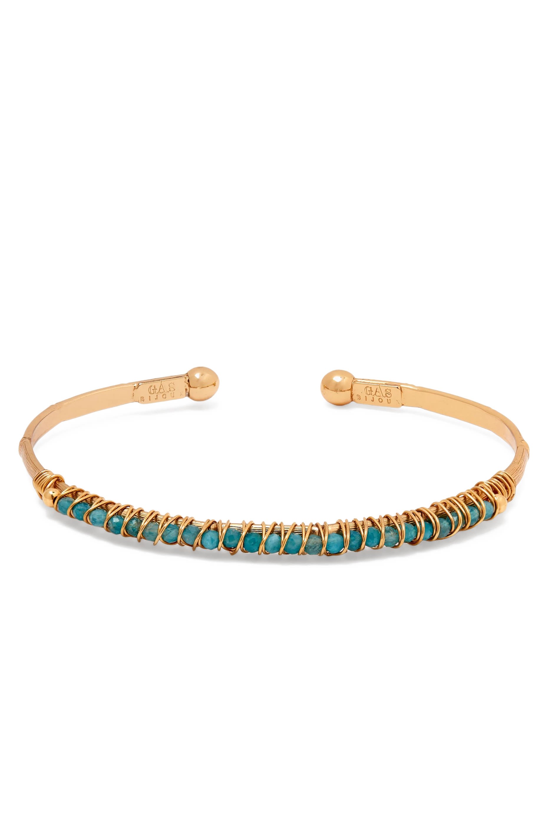 سوار مفتوح لاير، معدن مطلي بالذهب