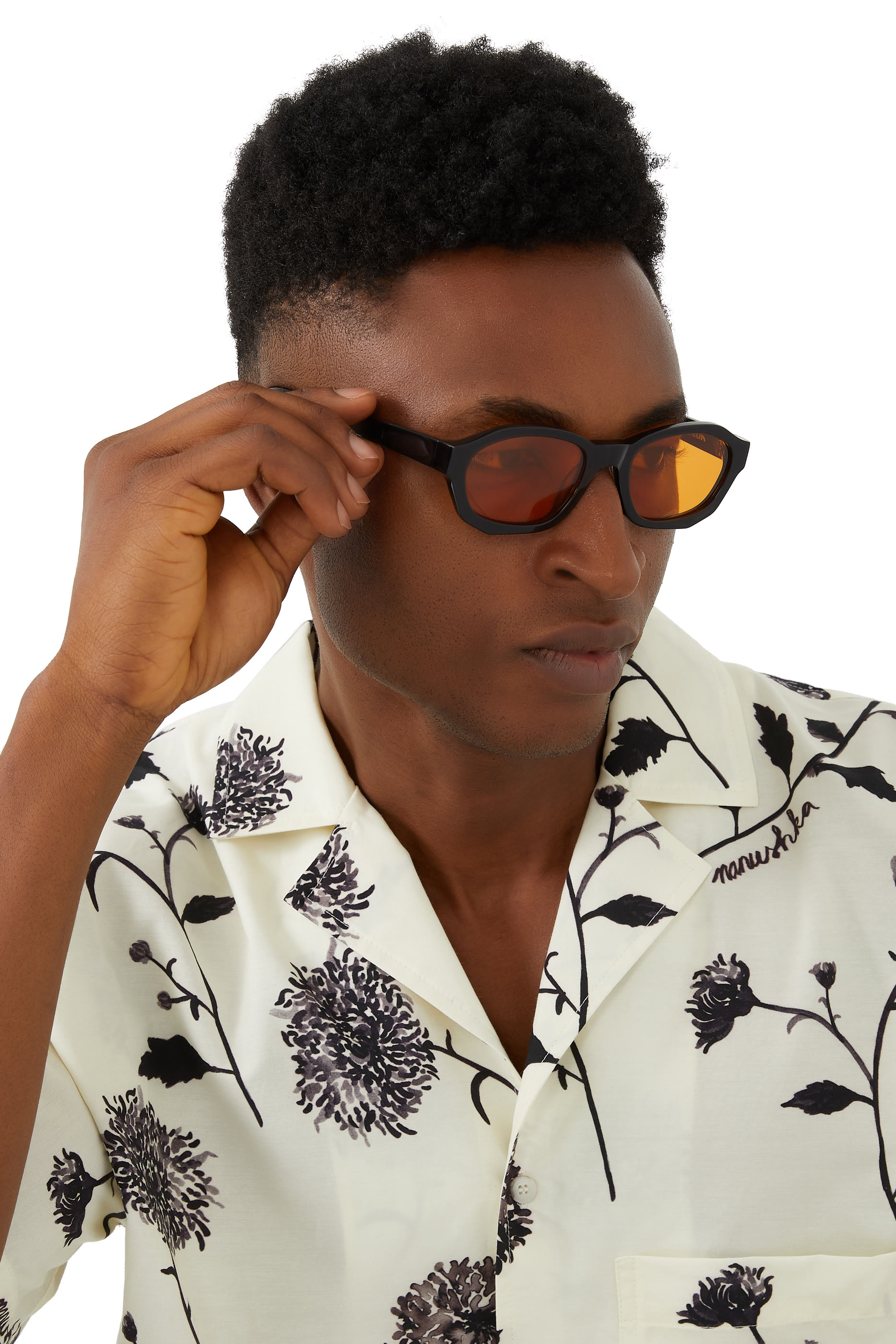 نظارة شمسية إس يو بي 004 بعدسات برتقالية شفافة