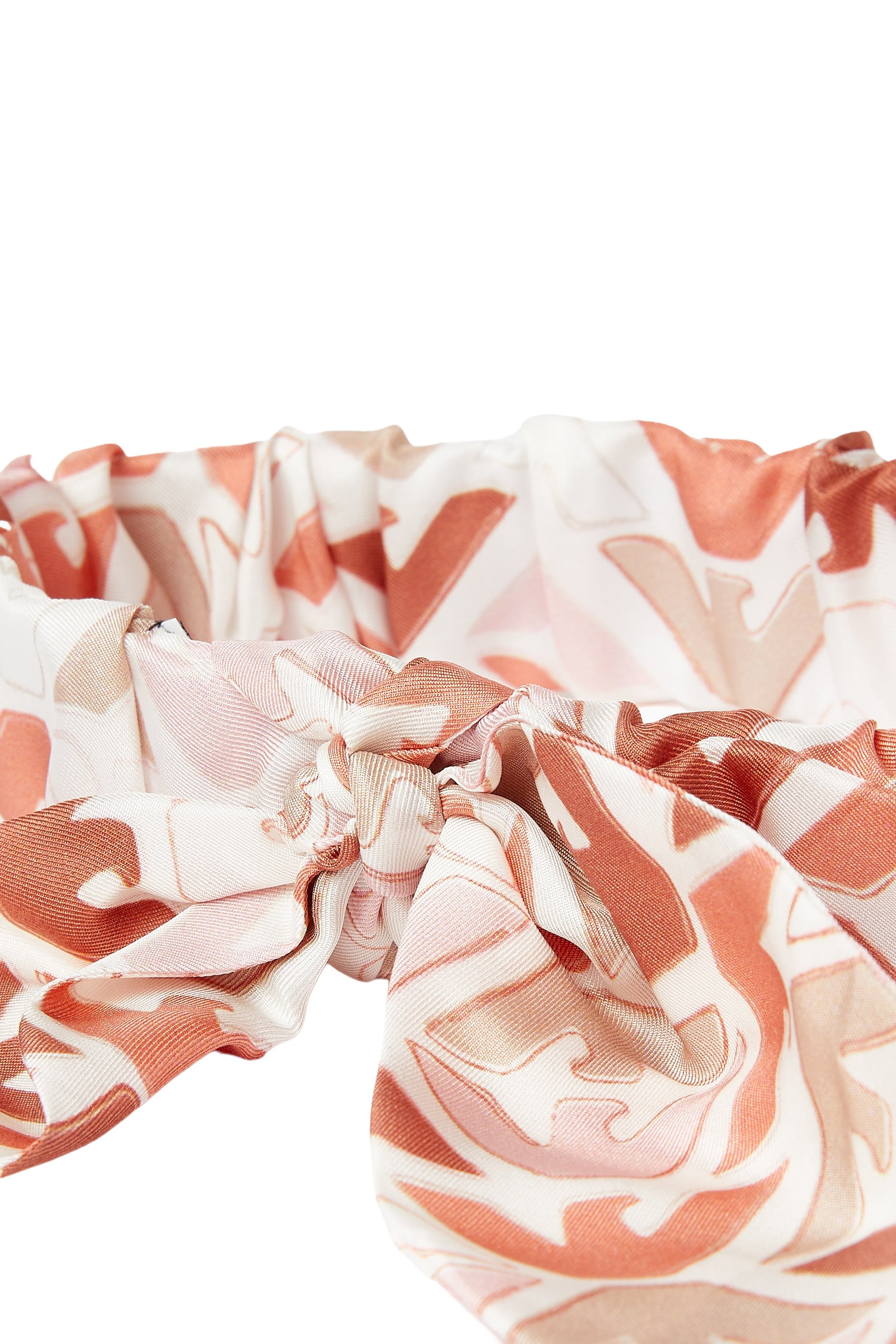 طوق رأس مزين بطبعات حرير خالص للأطفال