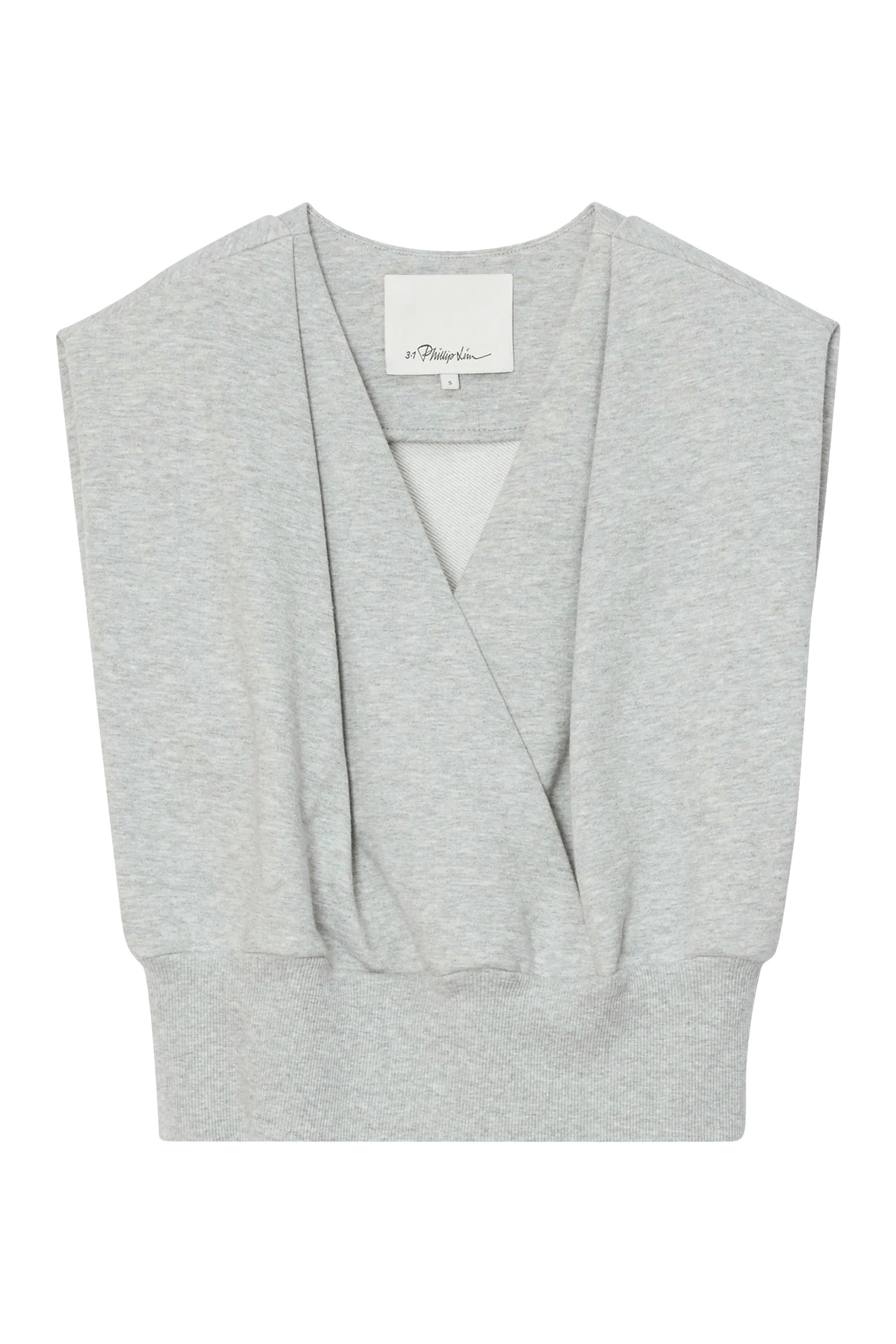 بلوزة درابيه بلا أكمام تيري فرنسي