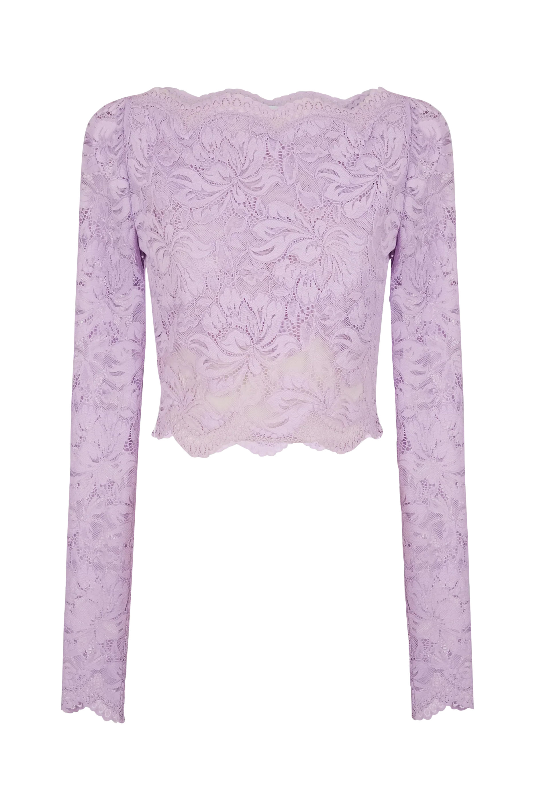 بلوزة قصيرة دانتيل