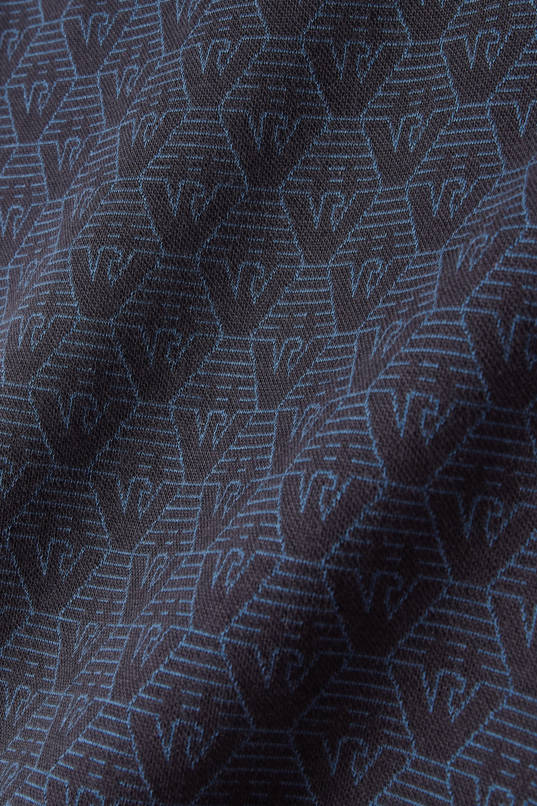 تيشيرت بنقشة شعار الماركة بالكامل جرسيه جاكار للأطفال