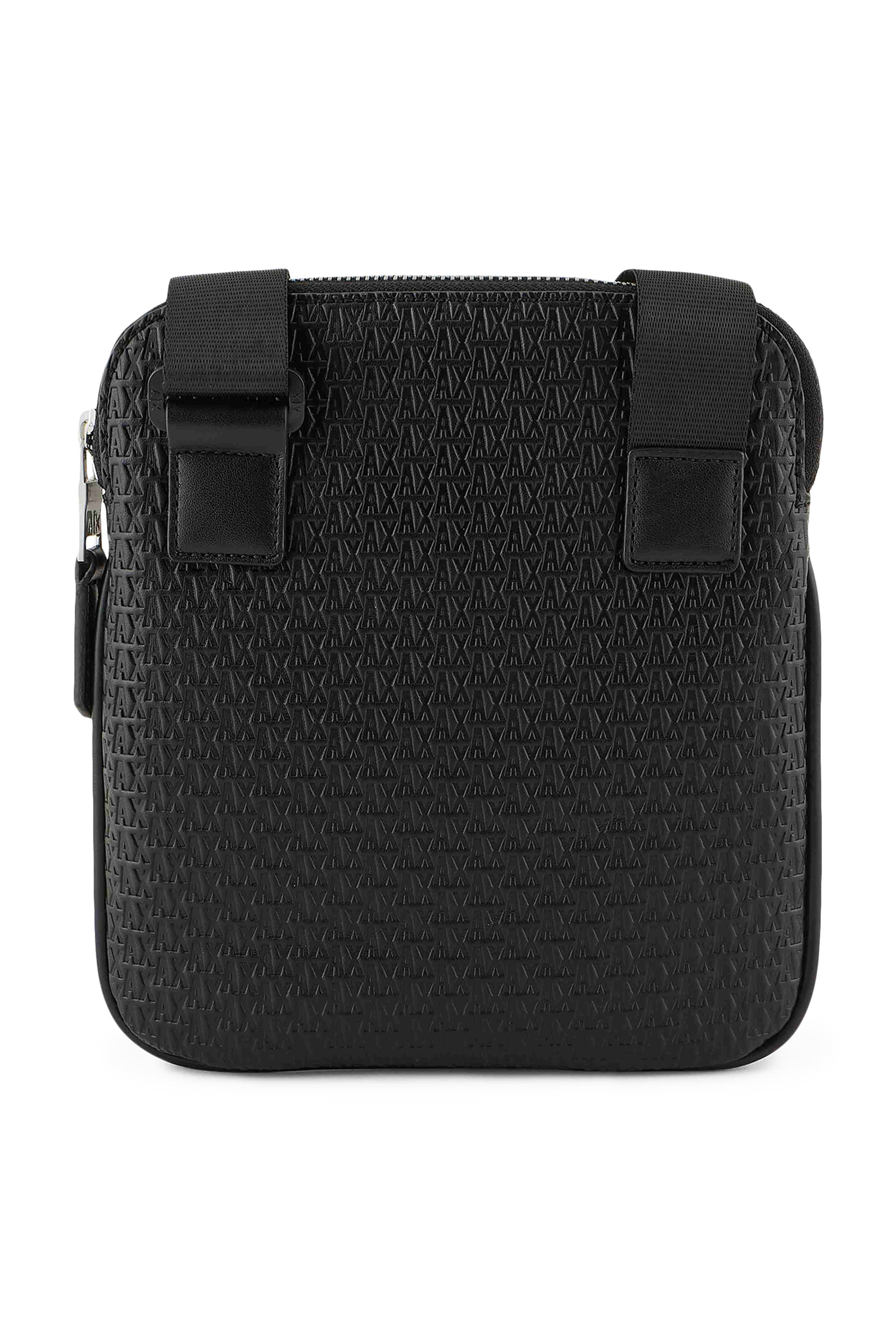 حقيبة كتف بتصميم مسطح بنقشة شعار الماركة