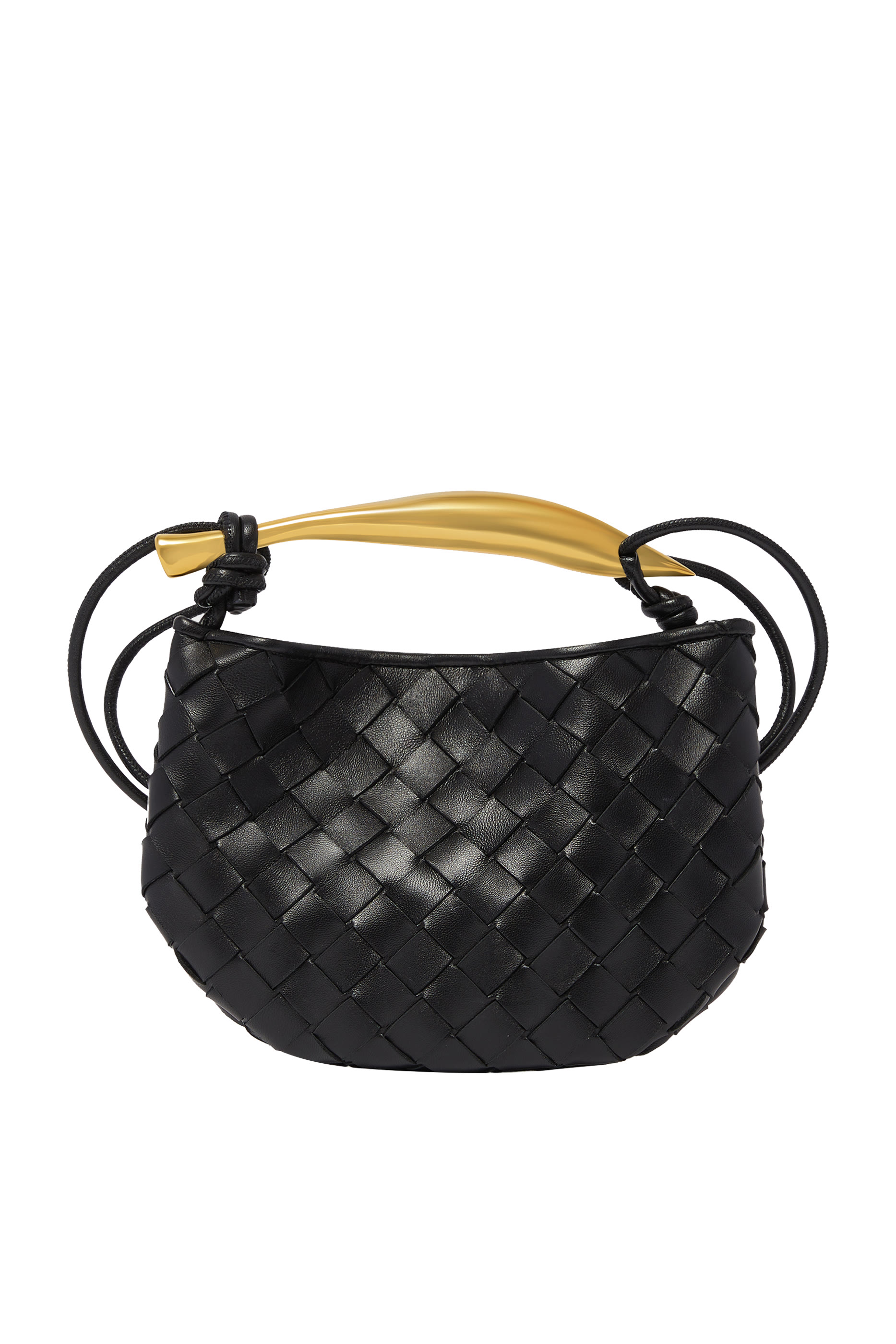 حقيبة ساردين صغيرة جلد مجدول