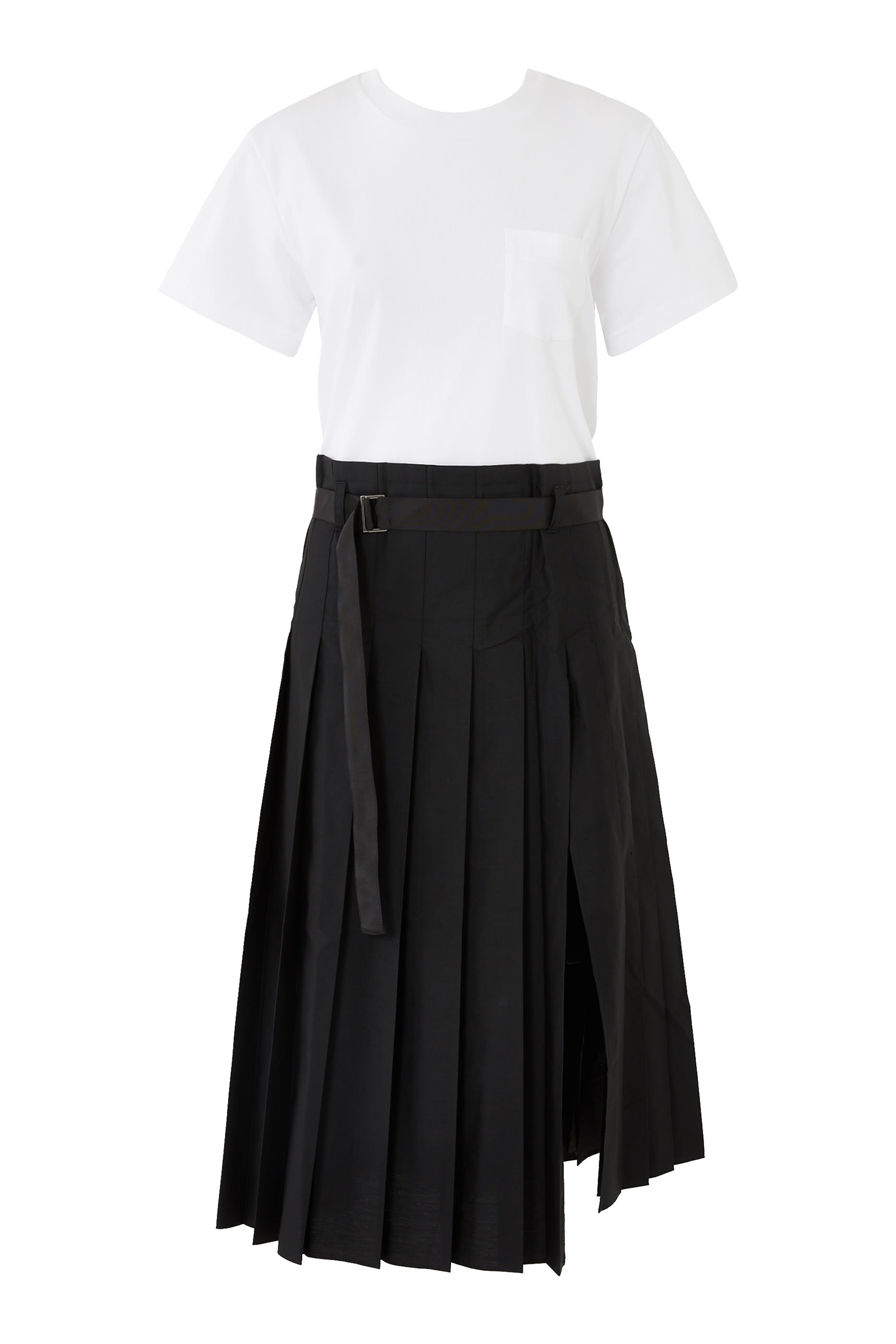 فستان قطن بوبلين &times; قطن جيرسيه