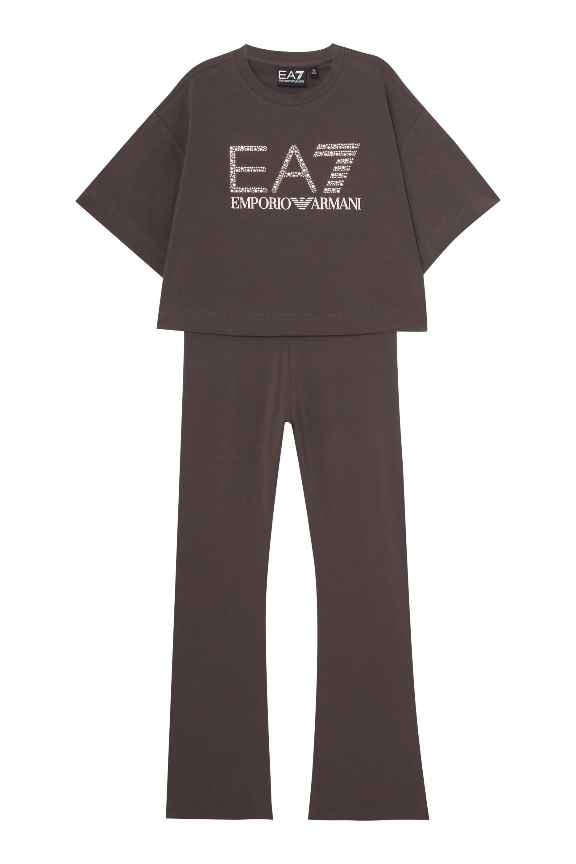 لغينغز بحواف واسعة وشعار الماركة للأطفال