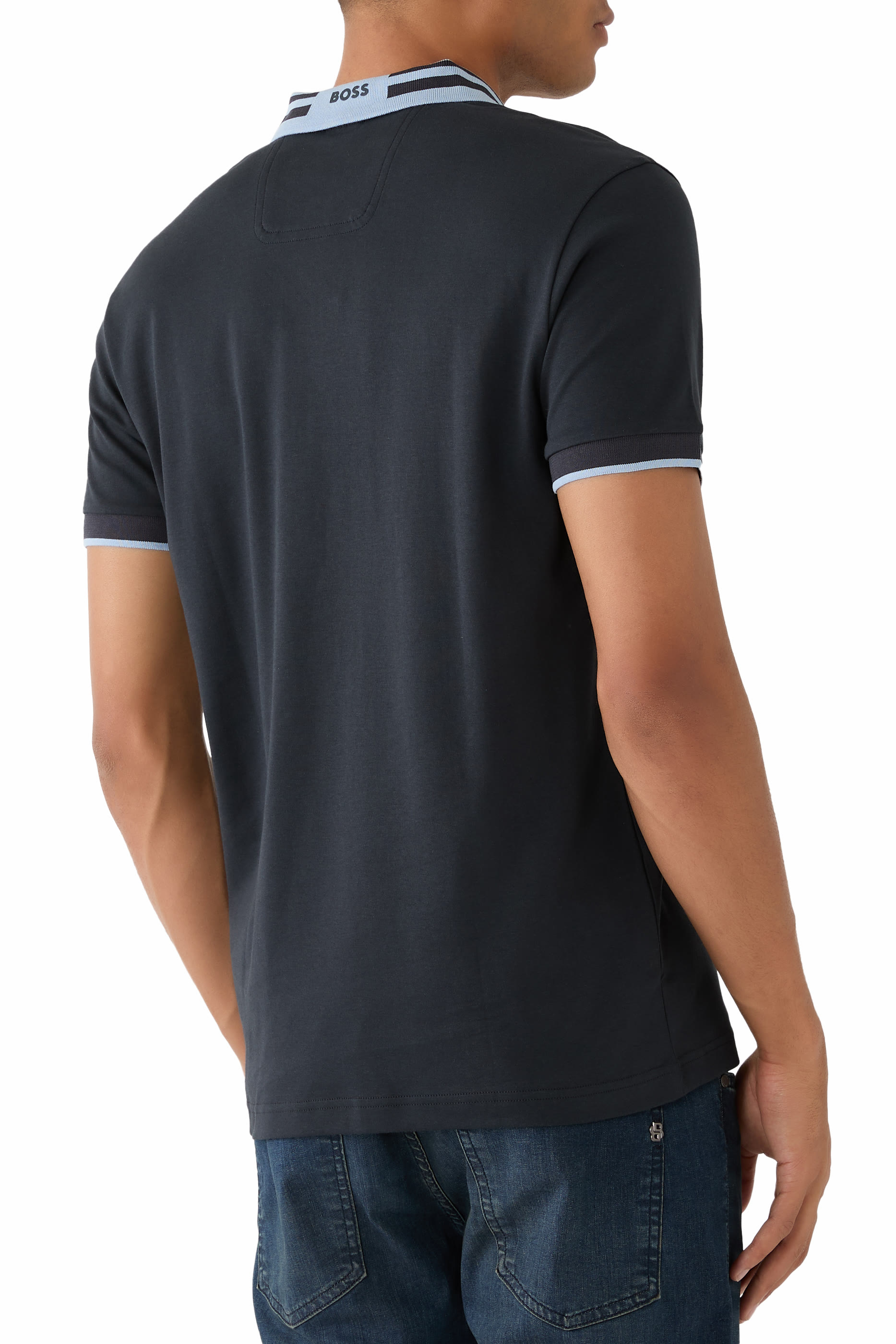 قميص بولو بول بنسيج متشابك