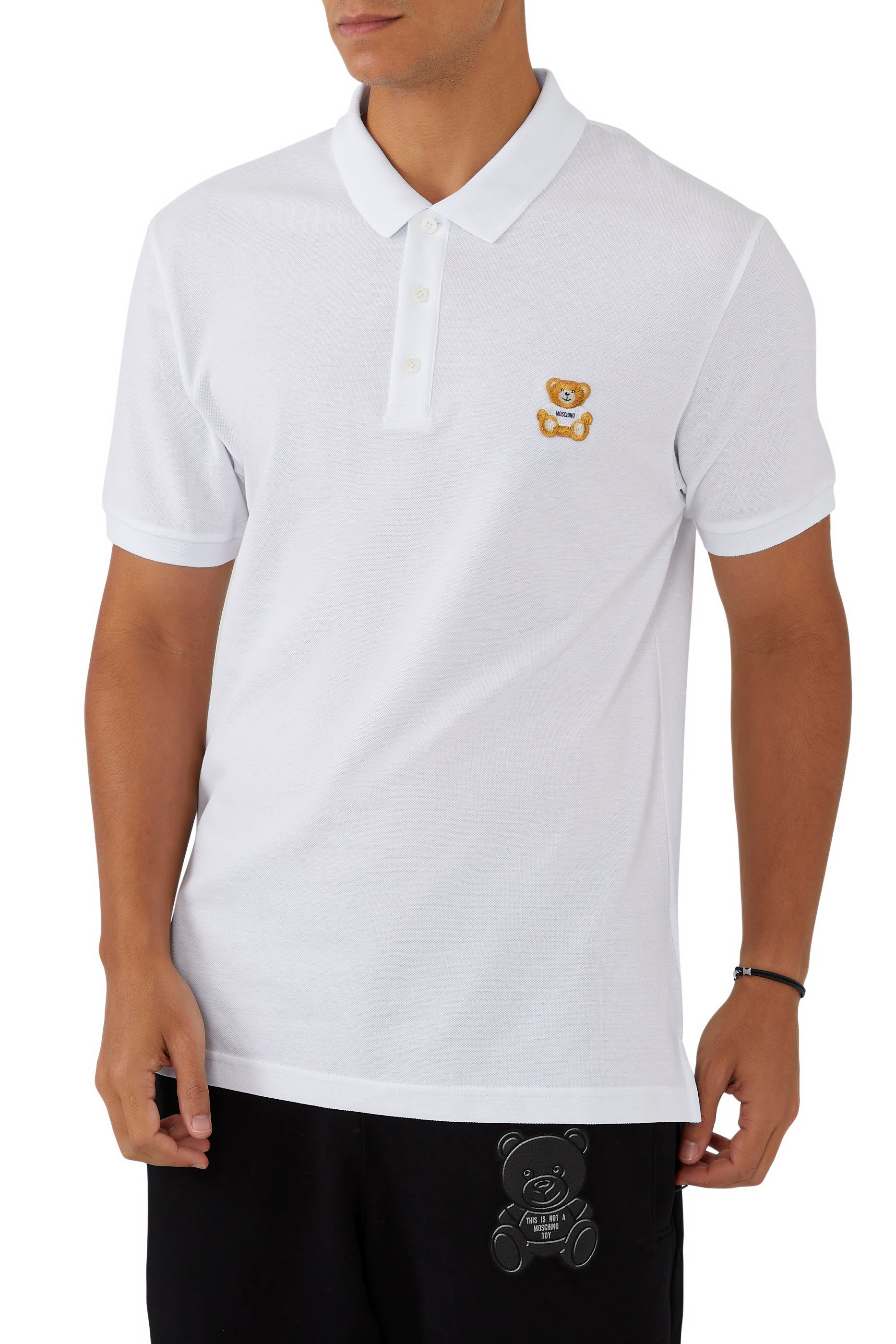 قميص بولو مطرز بالدب تيدي