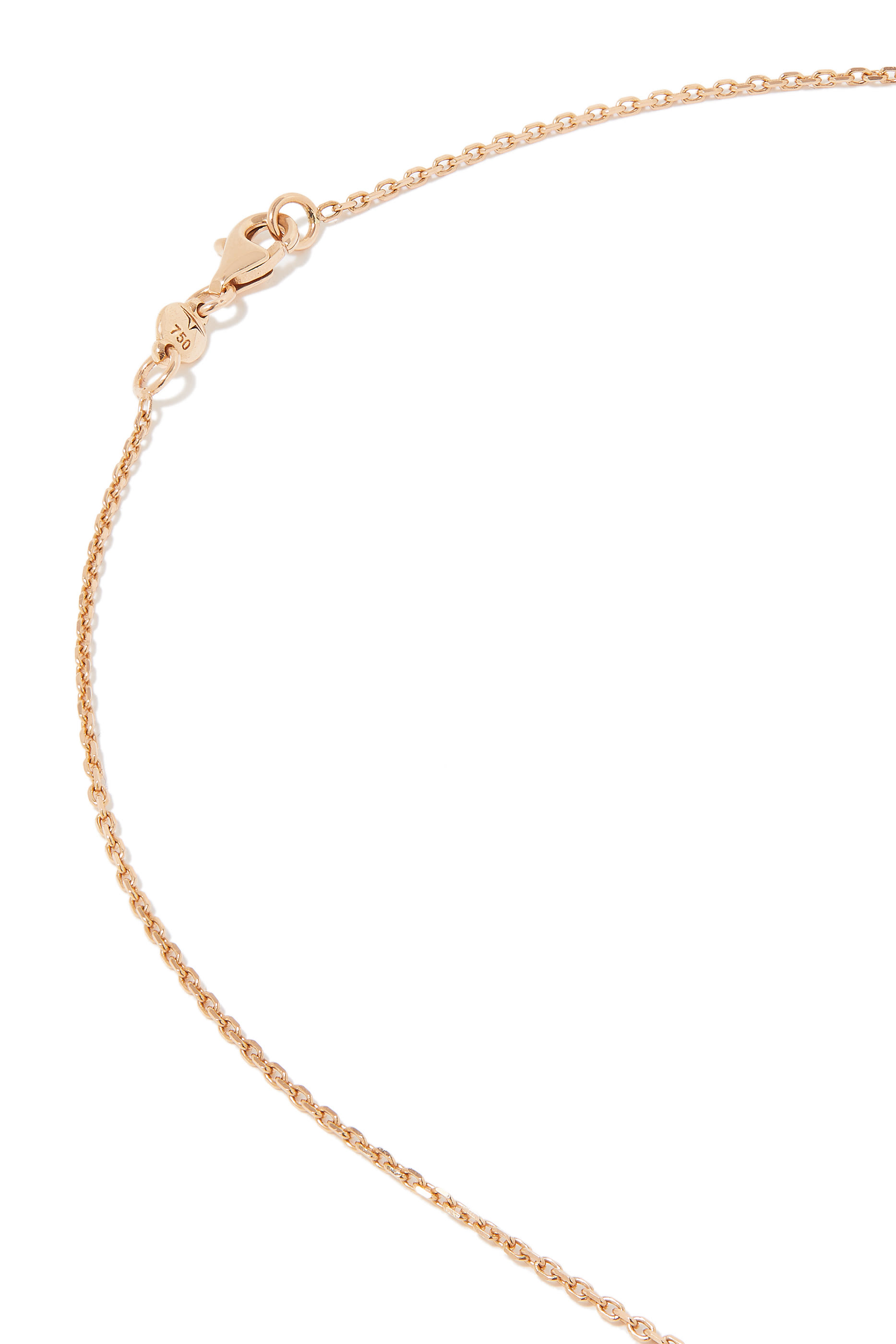 قلادة نيوترا ازتيك بدلاية مرصعة بالماس والعقيق الأسود ذهب مختلط عيار 18