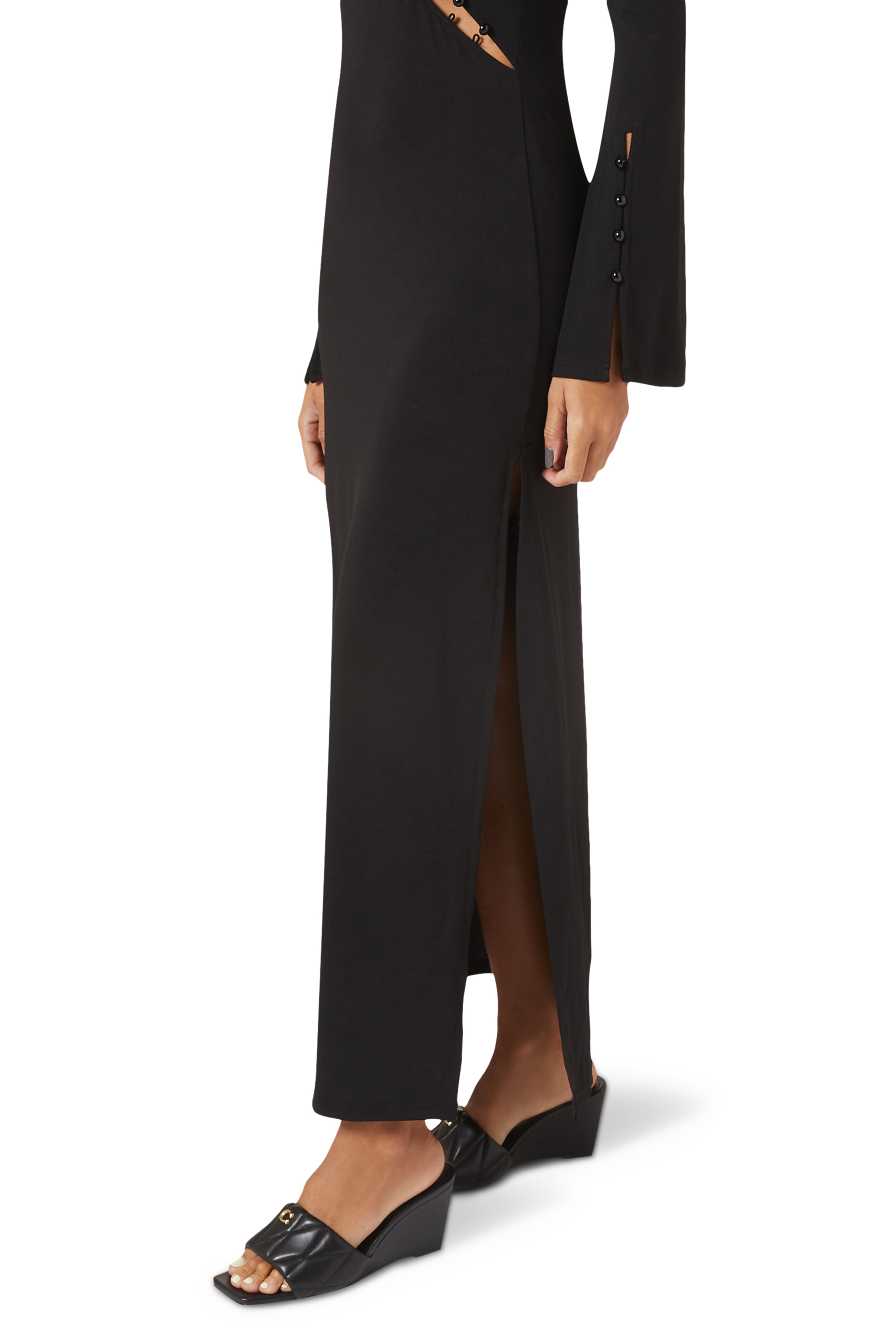 صندل إيما 70 مبطن بكعب ويدج