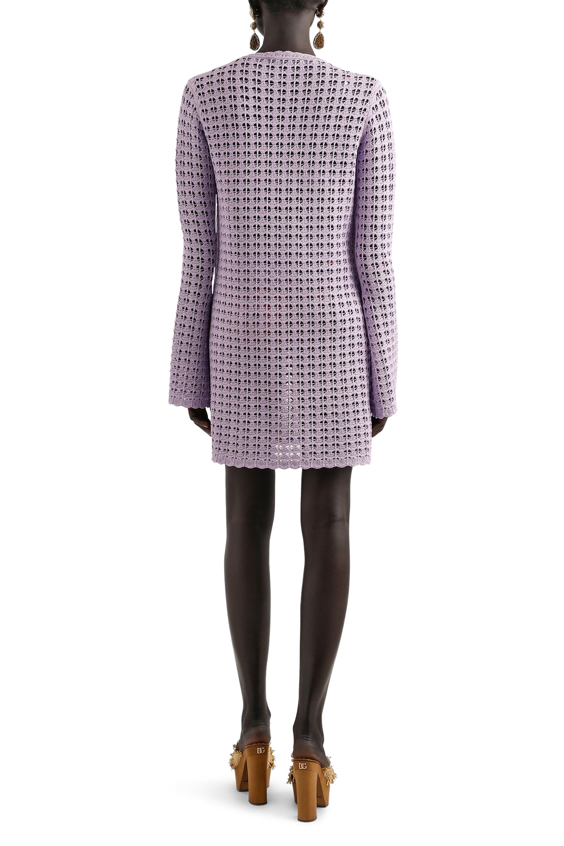 فستان قصير كروشيه