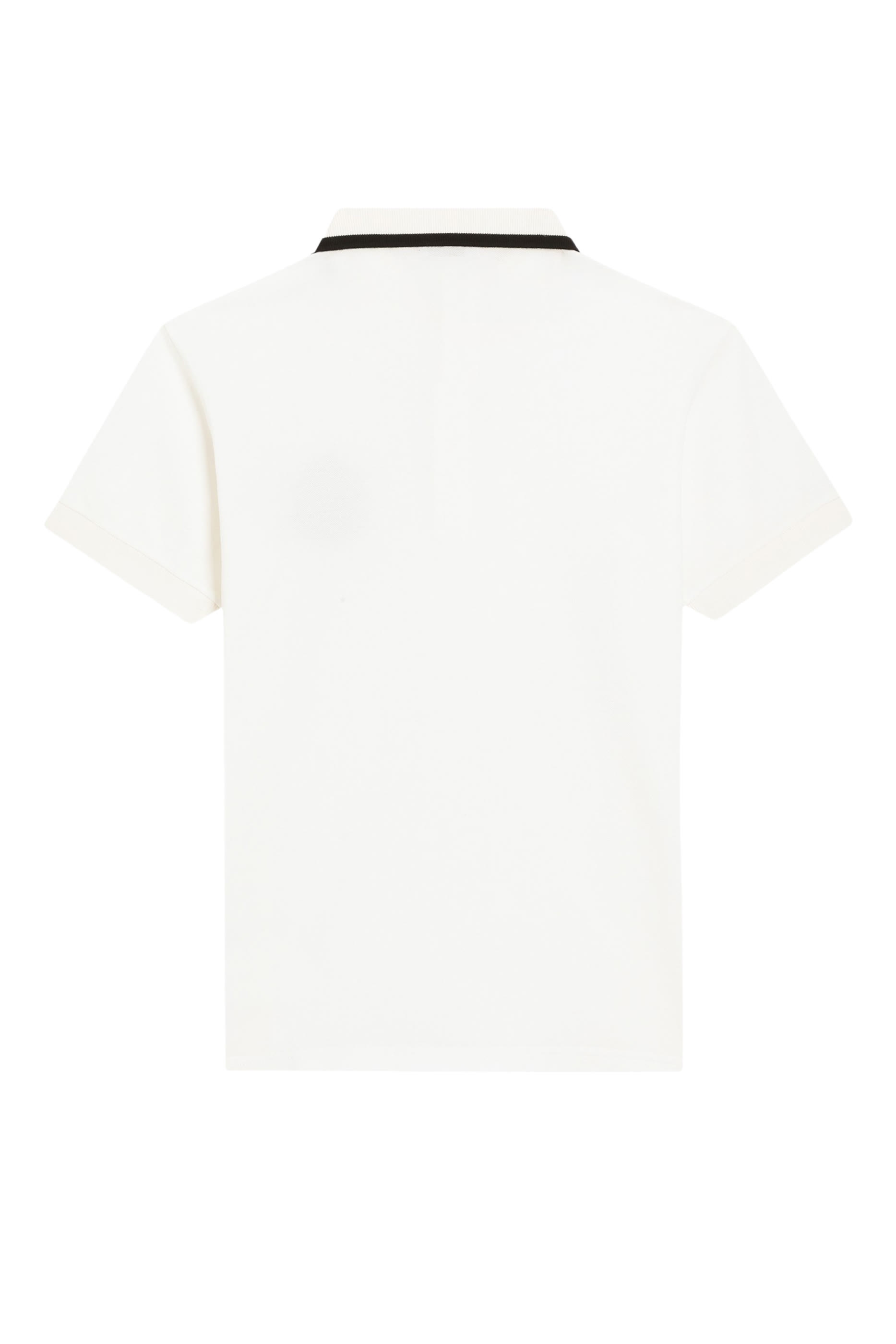 قميص بولو برقعة شعار الماركة مستوحاة من دروع الفروسية قطن بيكيه للأطفال