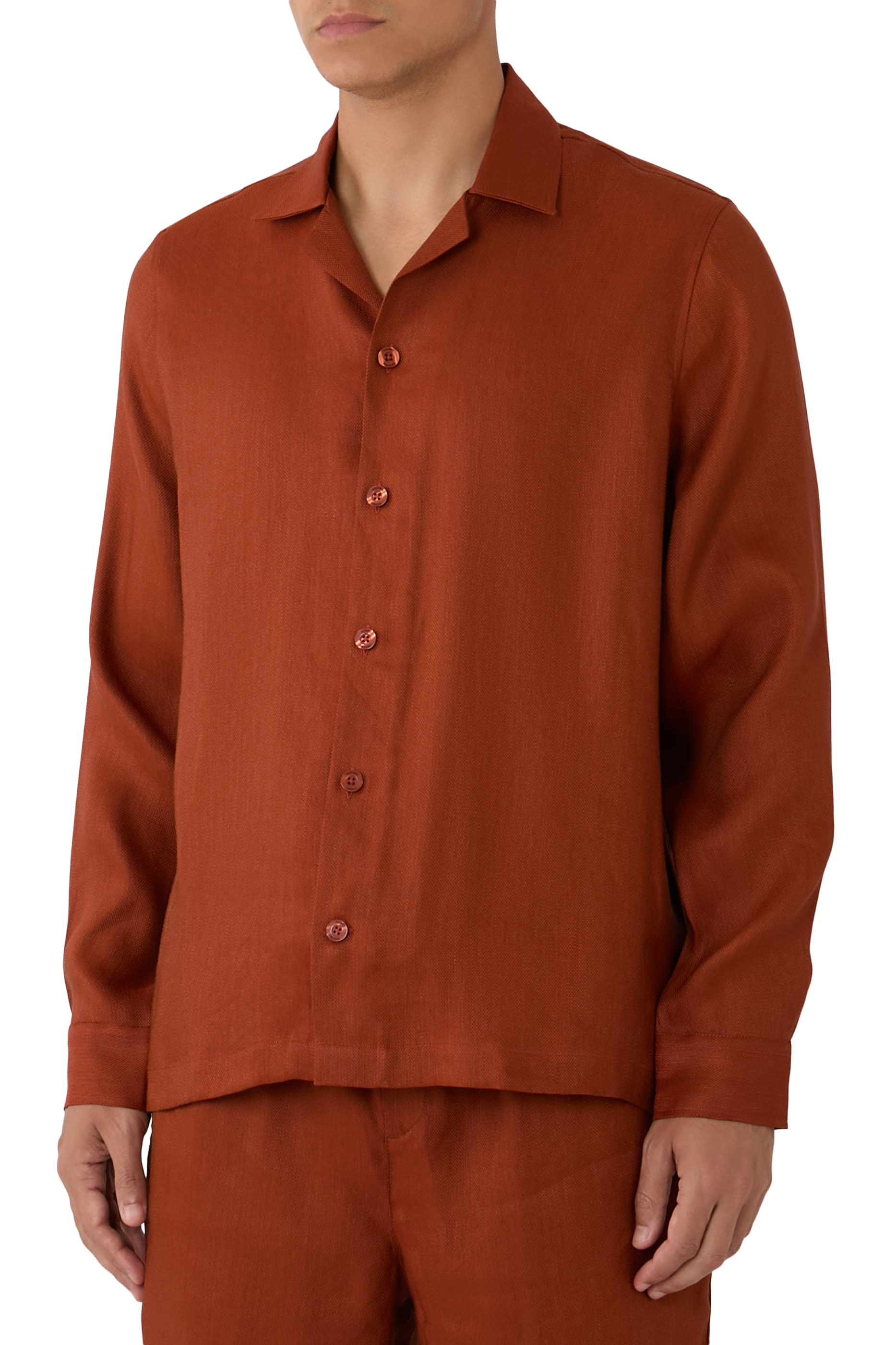 قميص صفرا كتان