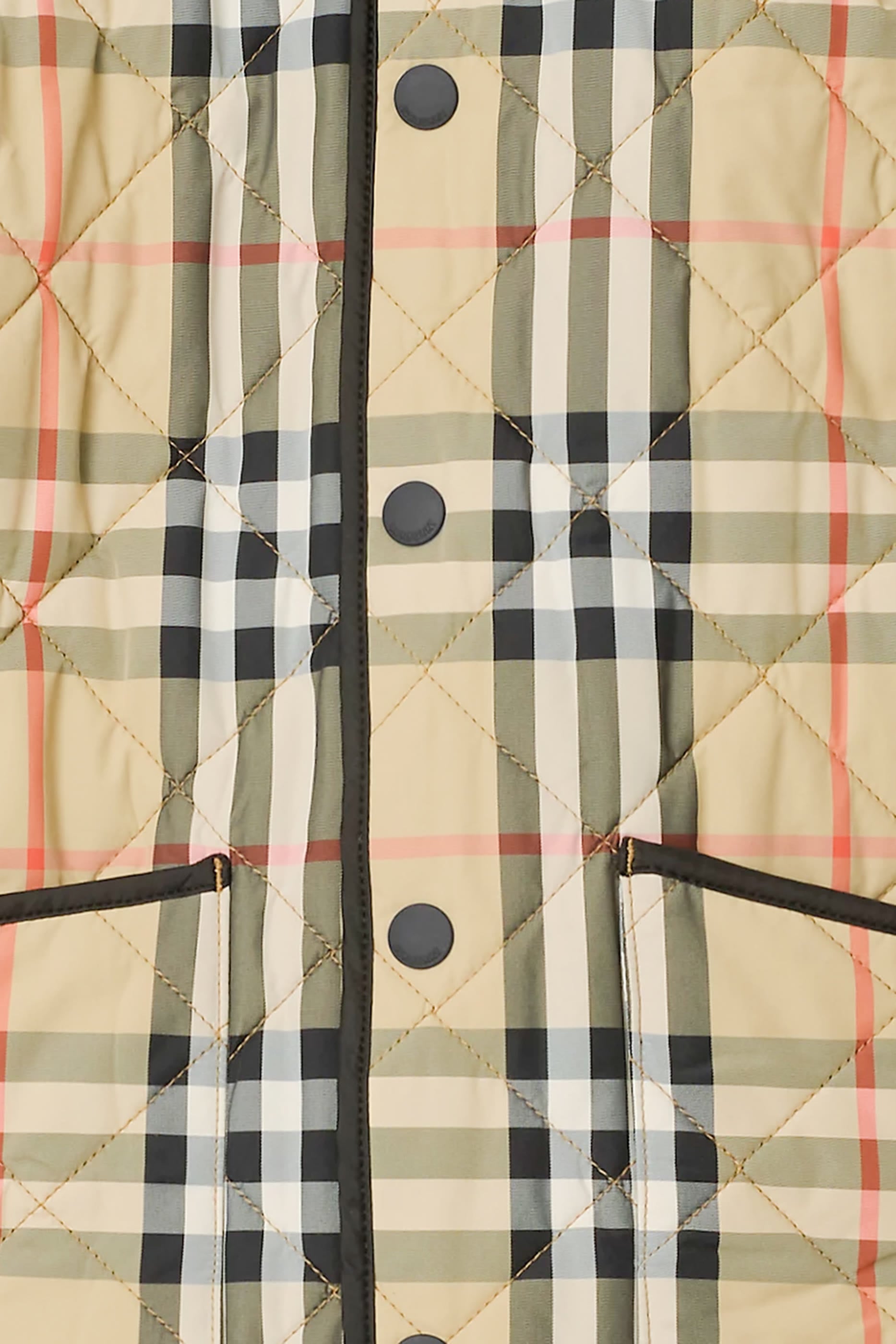 جاكيت بارن مبطن بنقشة مربعات للأطفال