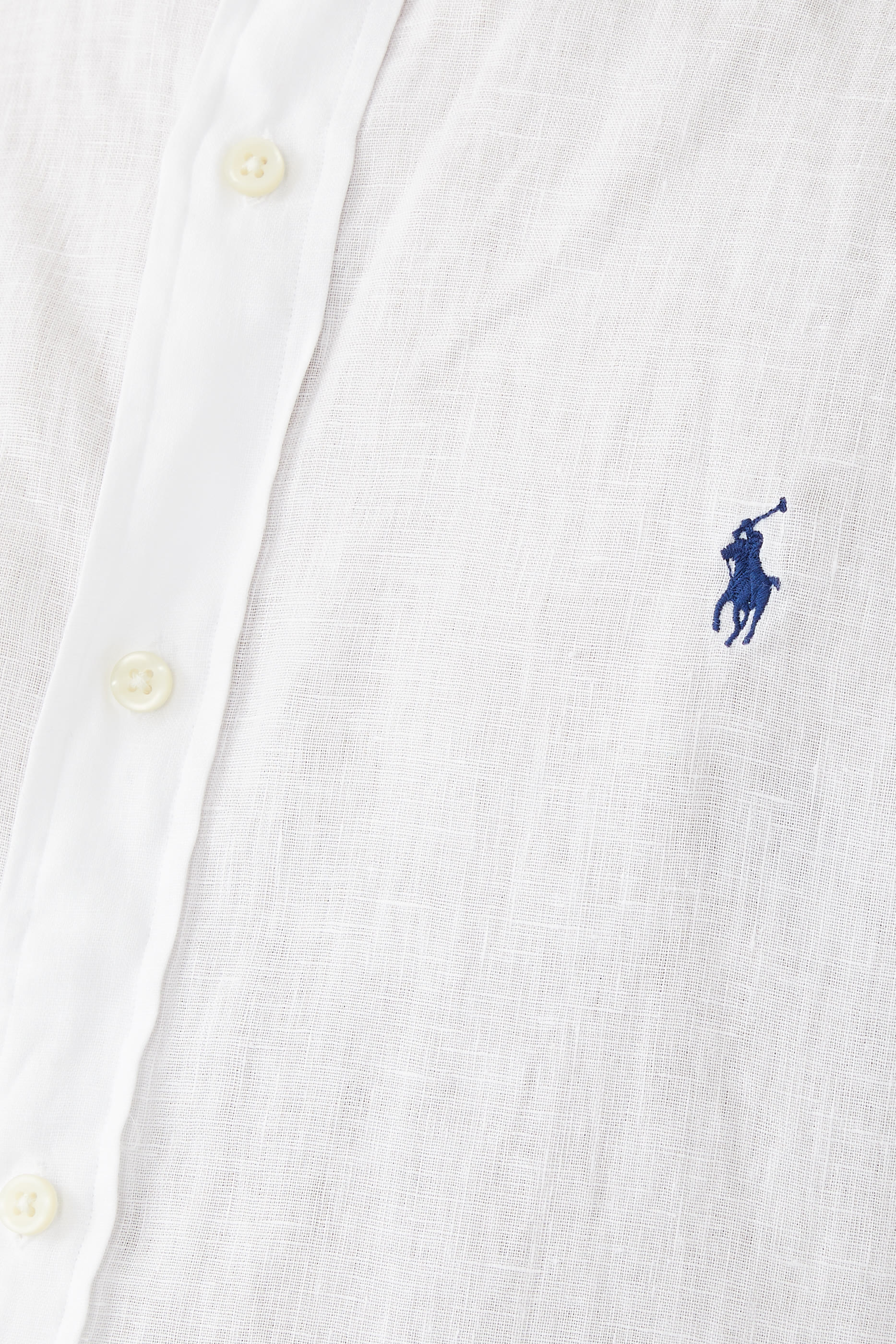 Embroidered Logo Cotton Shirt