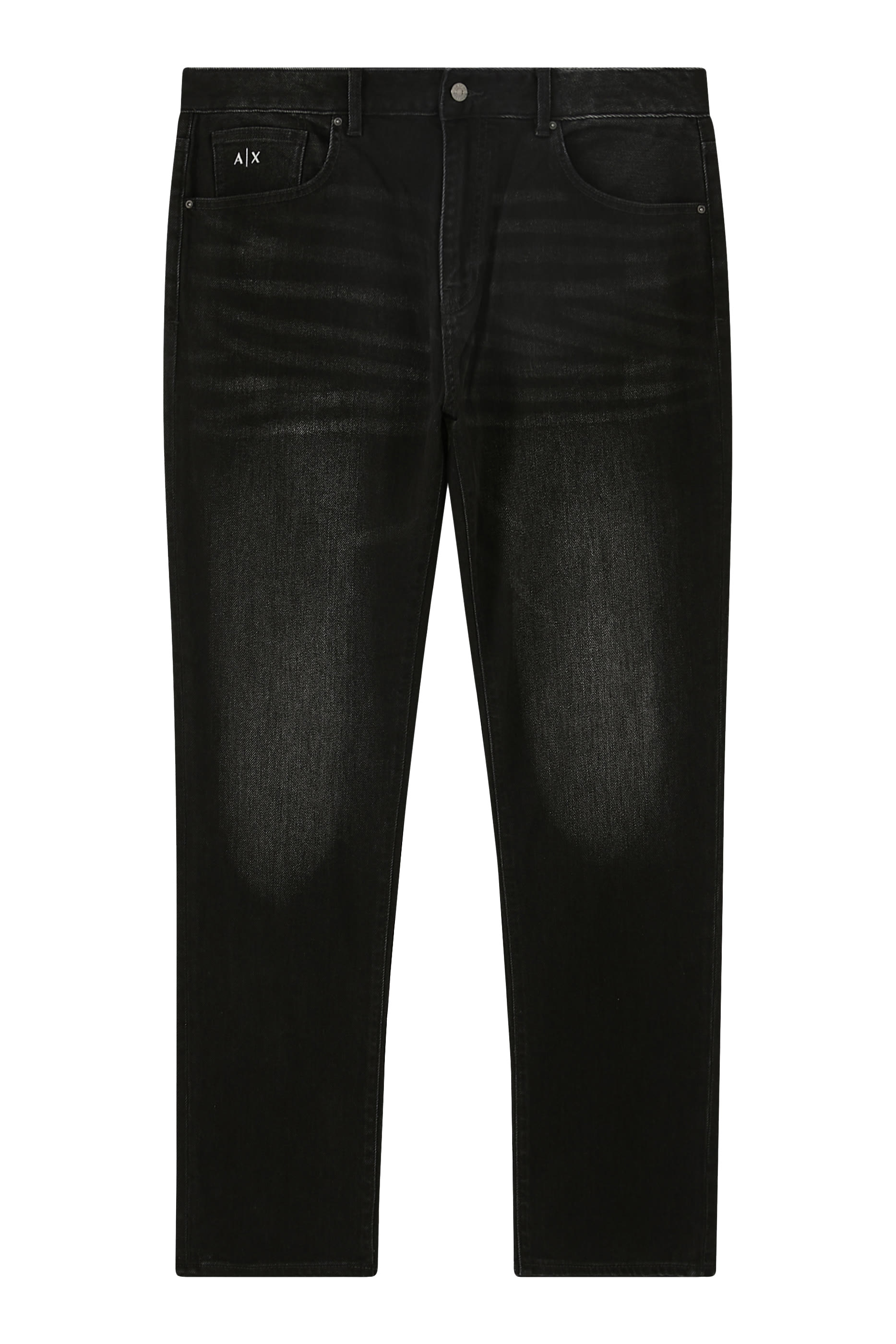 بنطال جينز بقصة ضيقة وخمس جيوب دنيم