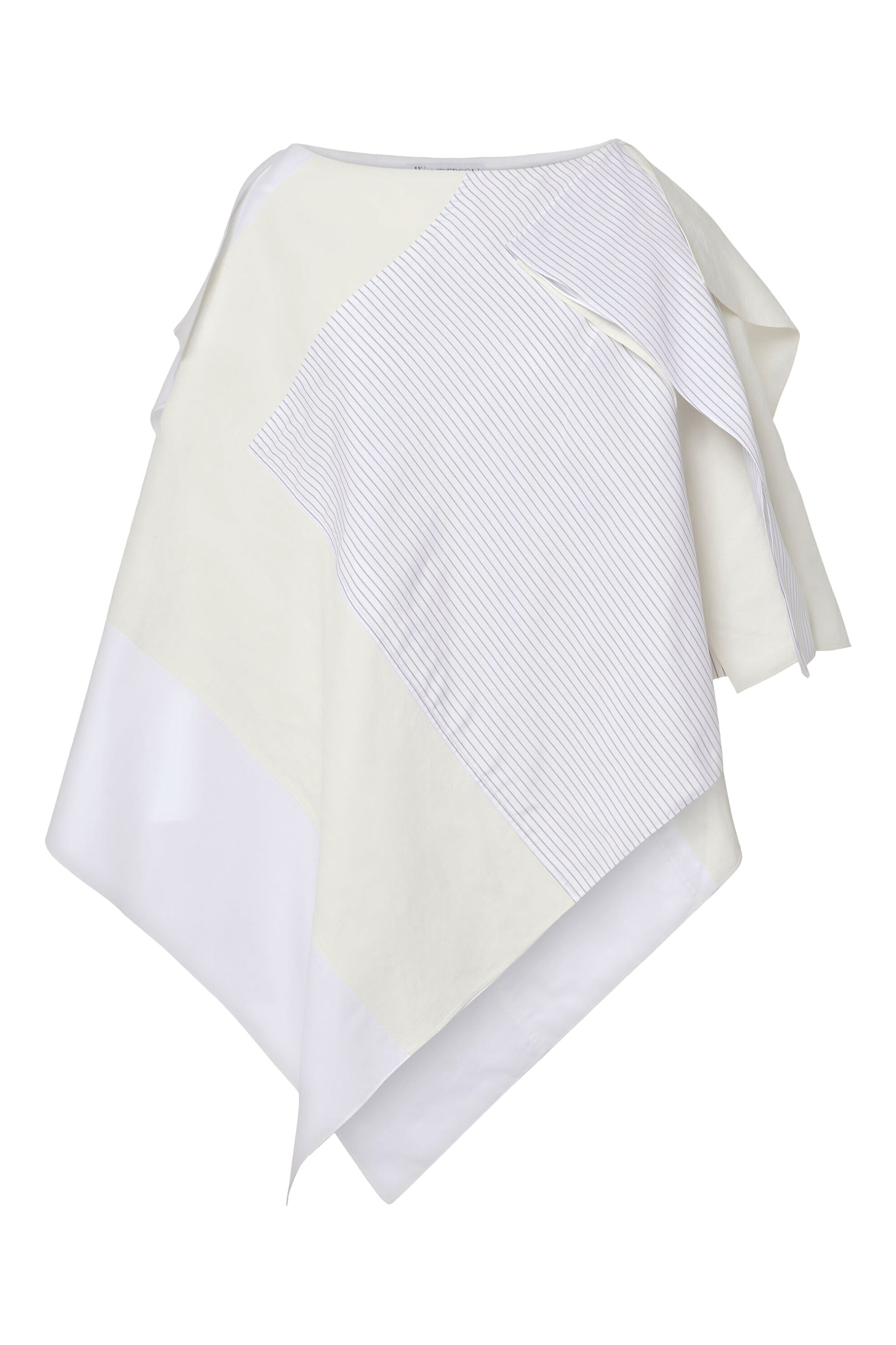 تنورة قصيرة بتصميم غير متماثل ونقشة رقعات